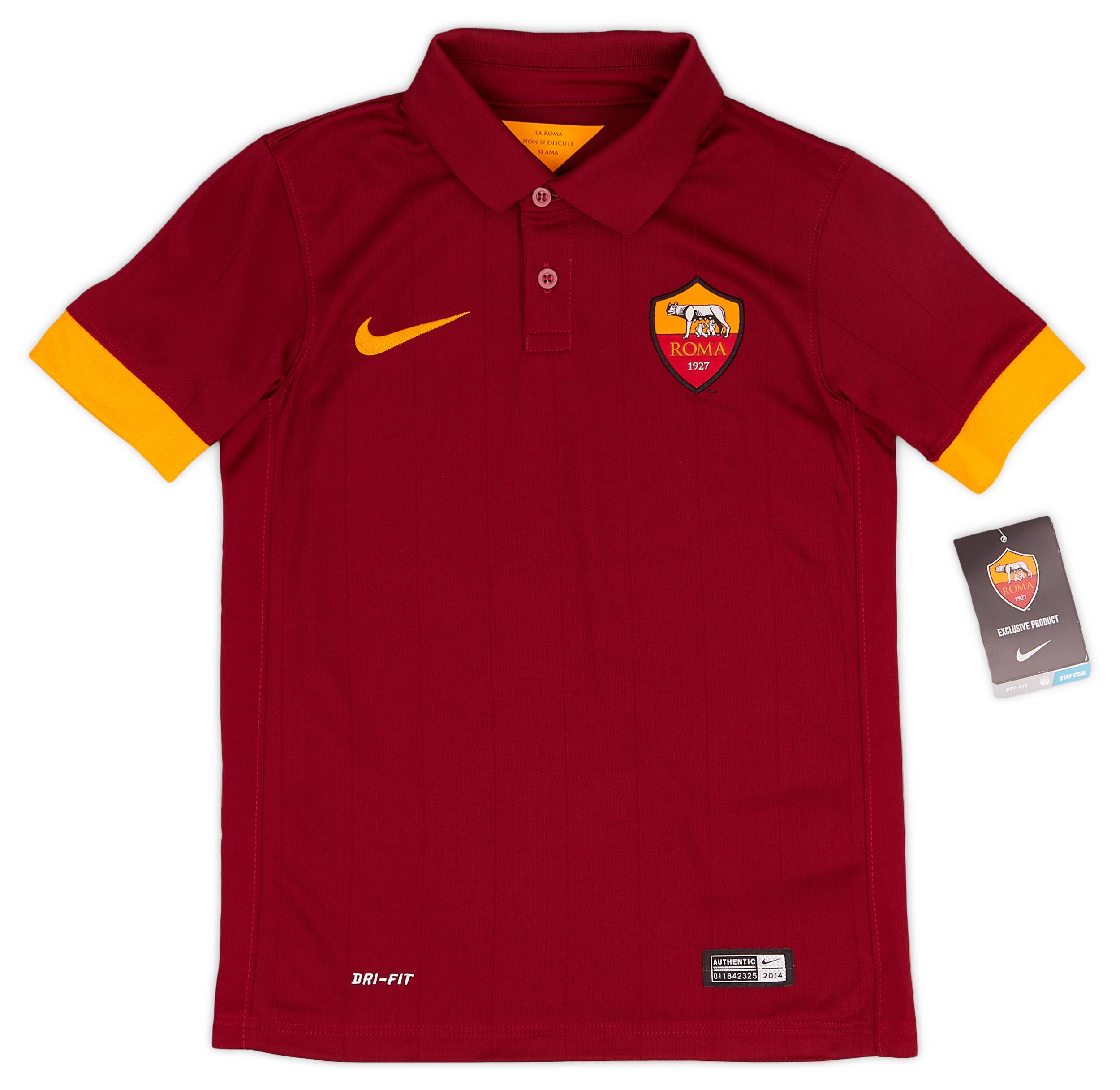 2014-15 Roma Home Shirt (XS.Kids)