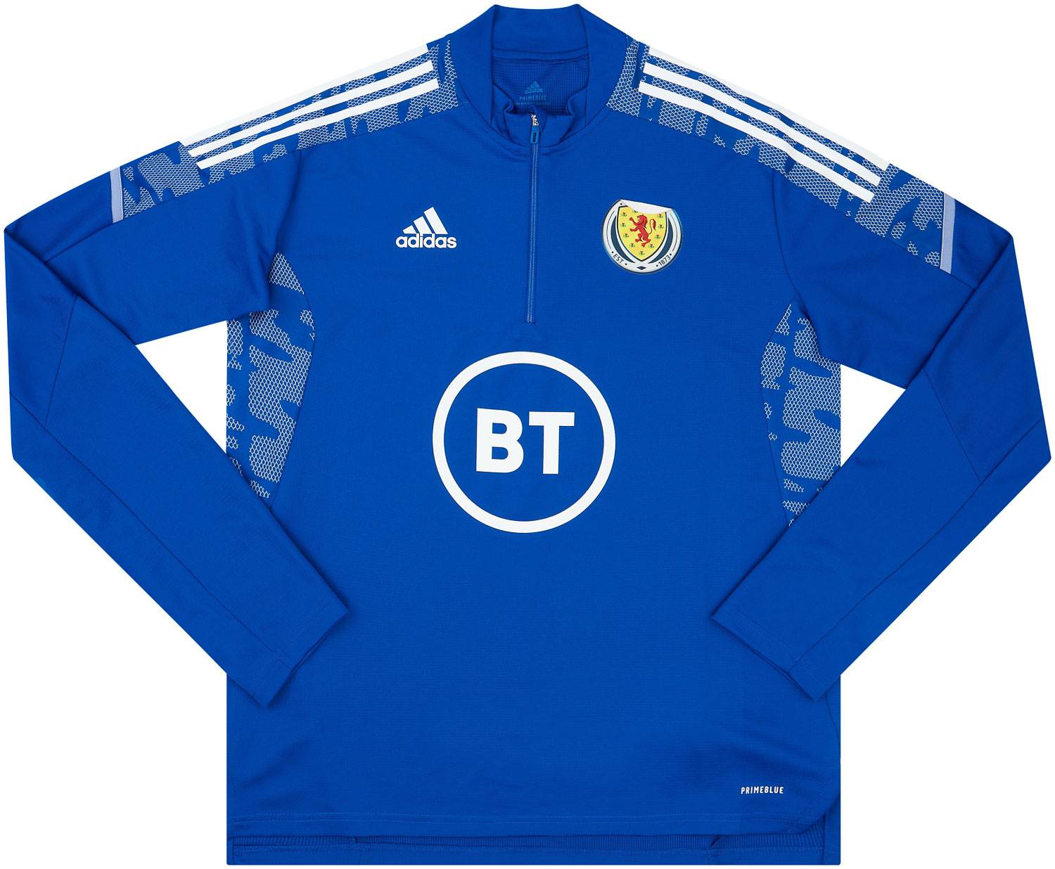 2021-22 Scotland Player Issue 1/4 Zip Training Top (Excellent)
