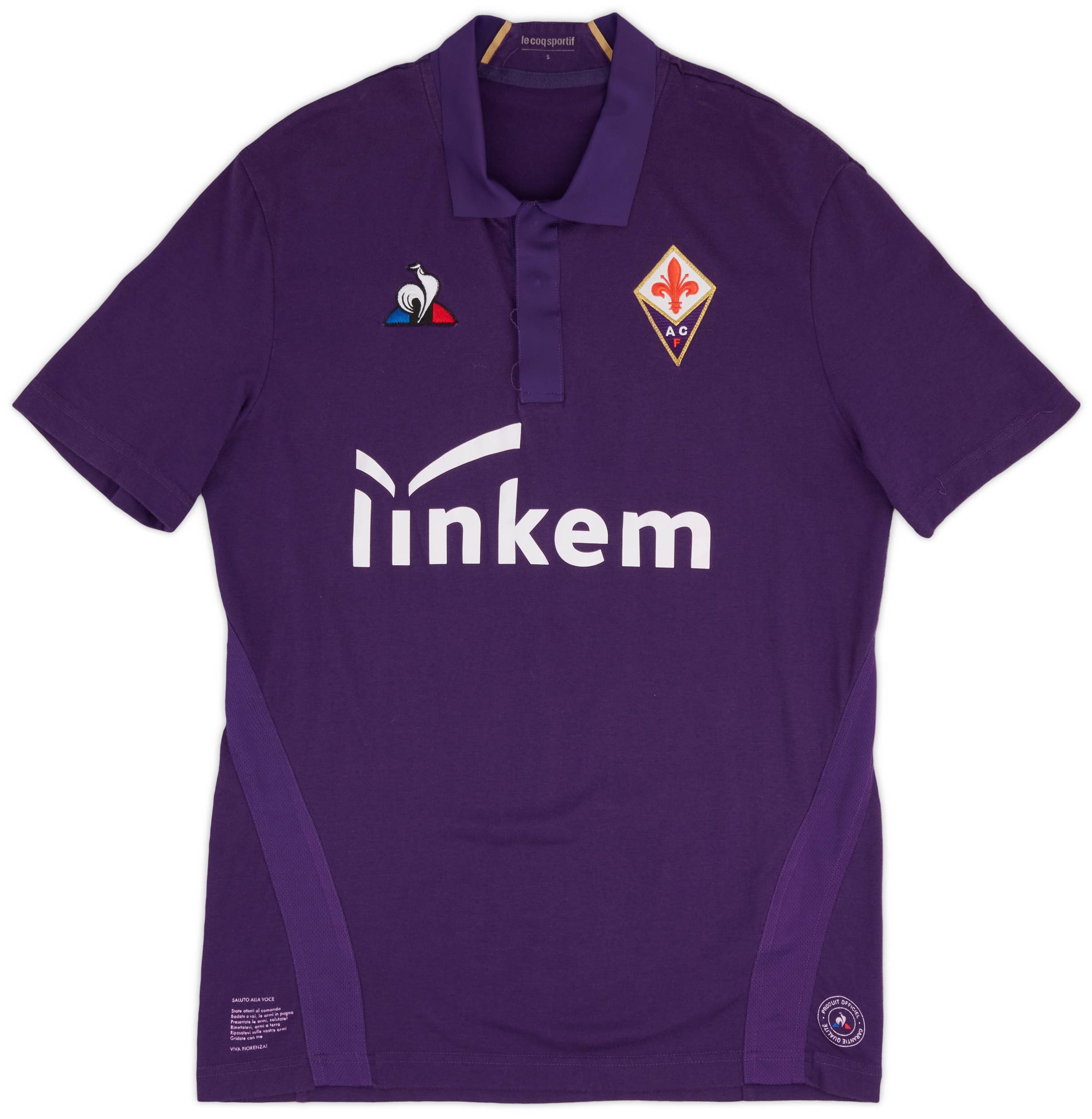 Le coq sportif fiorentina shirt black sale