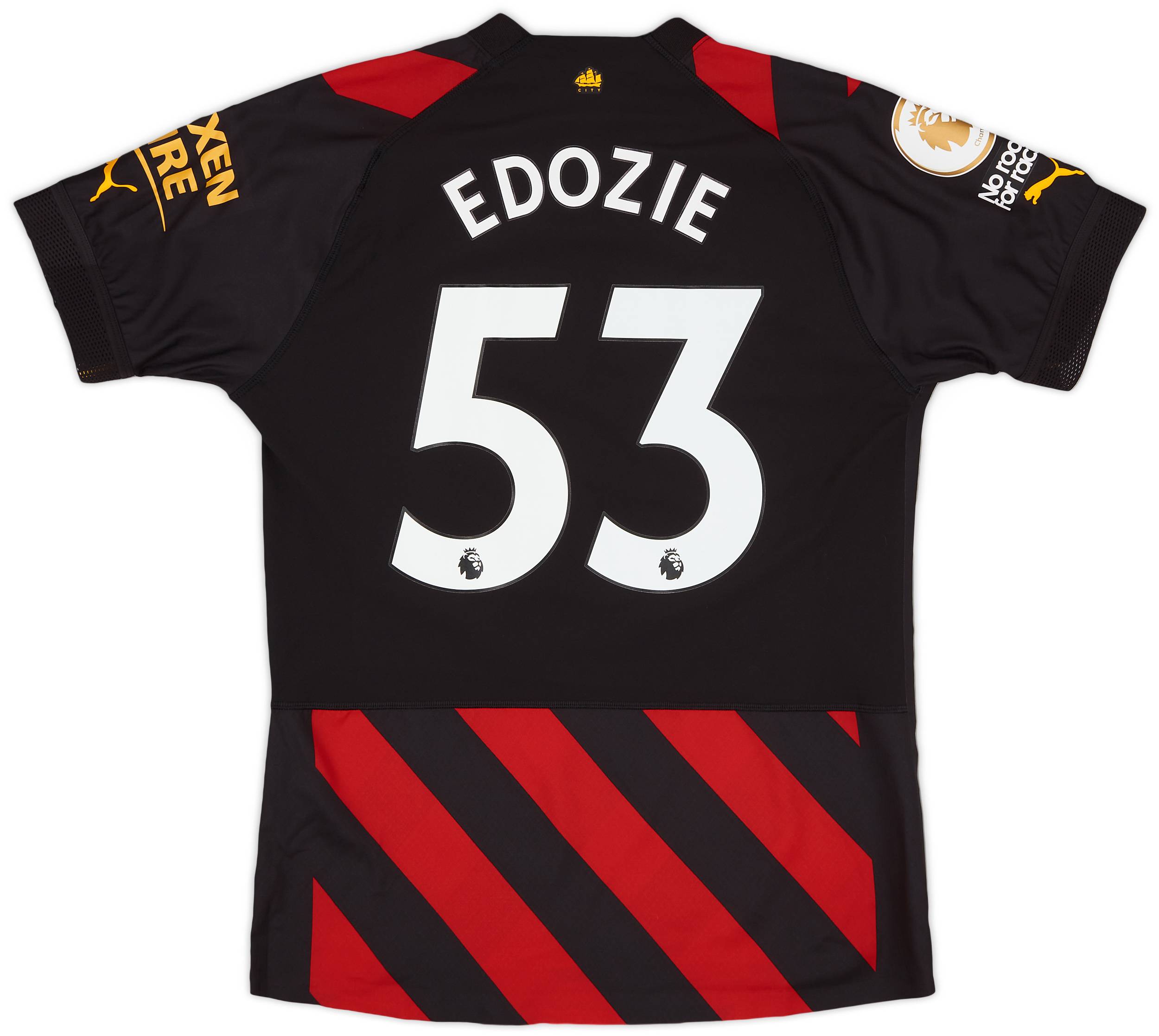 2022-23 Manchester City Match Issue Away Shirt Edozie #53 - As New - (M)