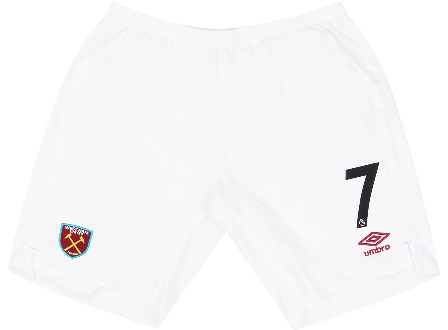 2017-18 West Ham Player Issue Home Shorts # (Fair)