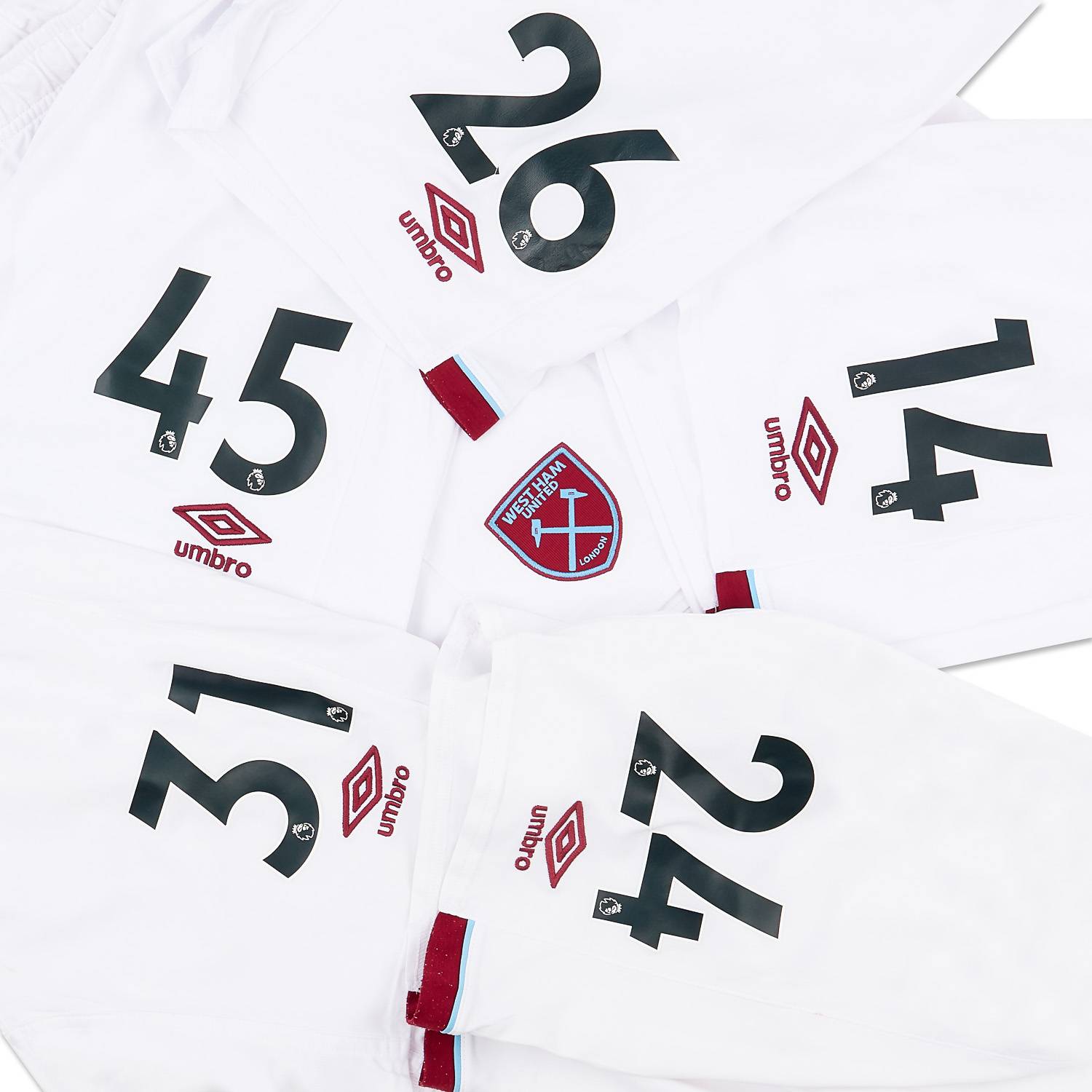 2020-21 West Ham Player Issue Home Shorts # (Fair)