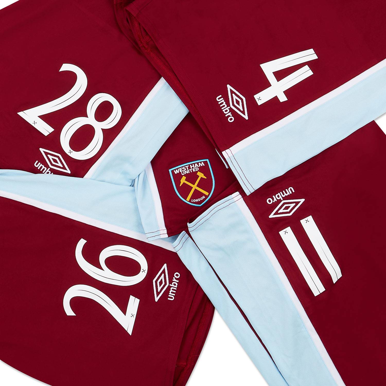 2021-22 West Ham Player Issue Alternate Home Shorts # (Excellent)