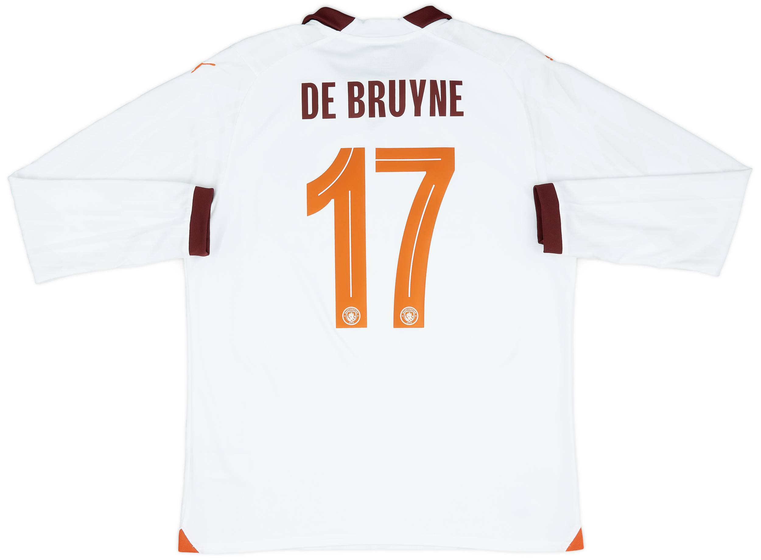 2023-24 Manchester City Away L/S Shirt De Bruyne #17