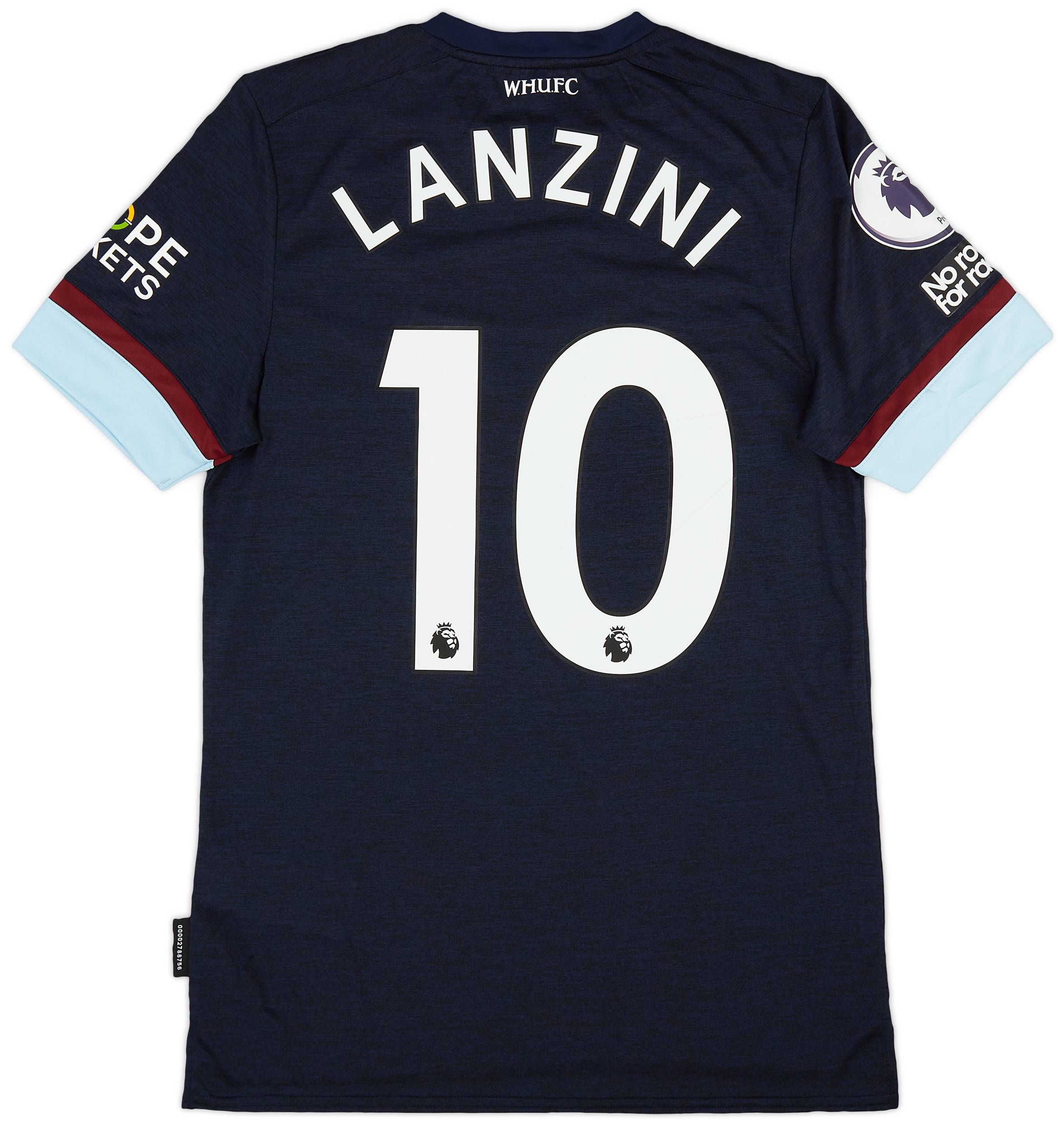 2021-22 West Ham Third Shirt Lanzini #10 - (S)