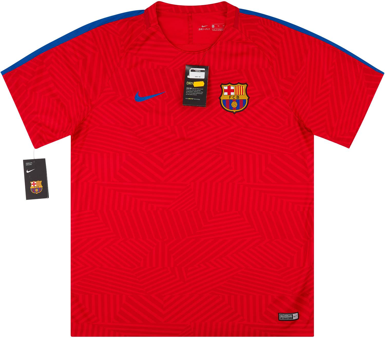 2016-17 Barcelona Nike Pre-Match Training Shirt *w/Tags* XL