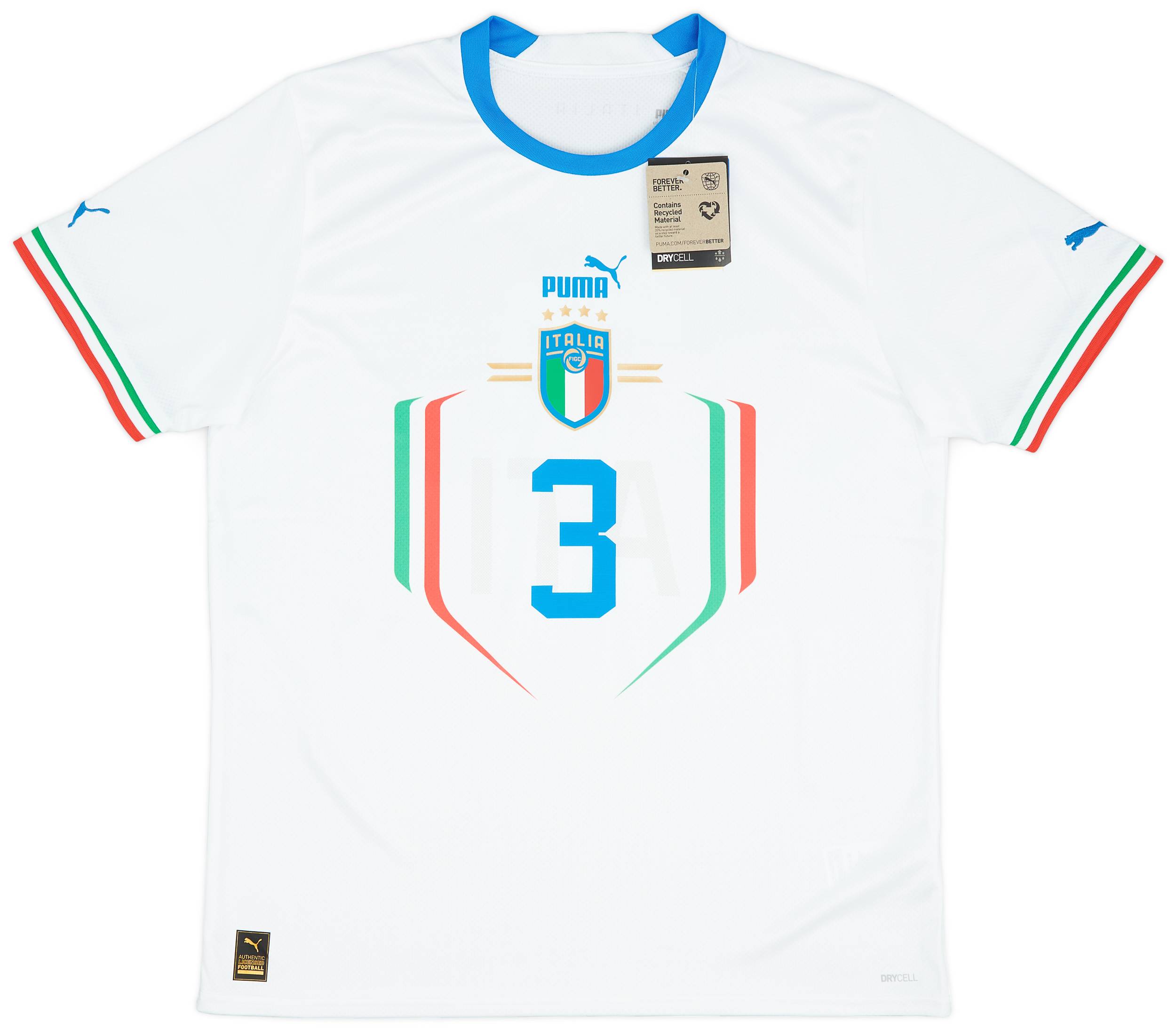2022-23 Italy Away Shirt Chiellini #3