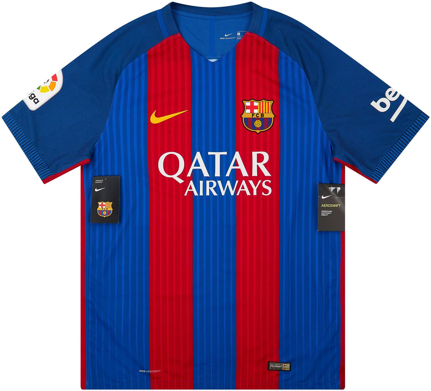2016-17 Barcelona Authentic Home Shirt