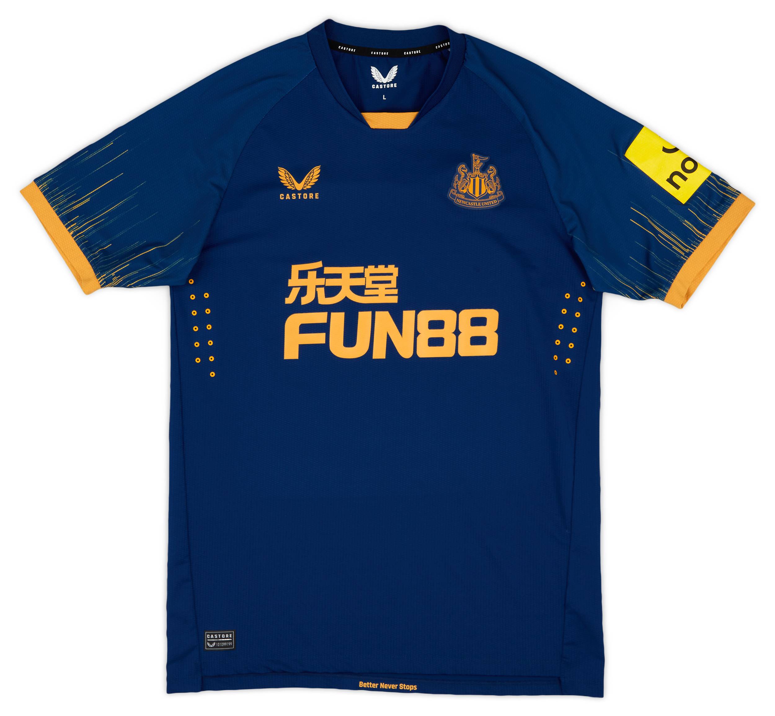 2022-23 Newcastle Match Worn Authentic Away Shirt # - Good - (L)