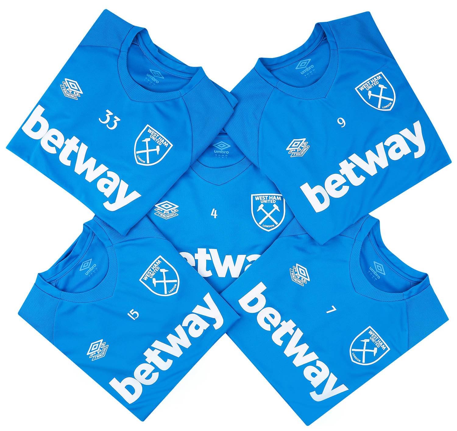 2021-22 West Ham Player Issue Training Shirt # (Excellent)