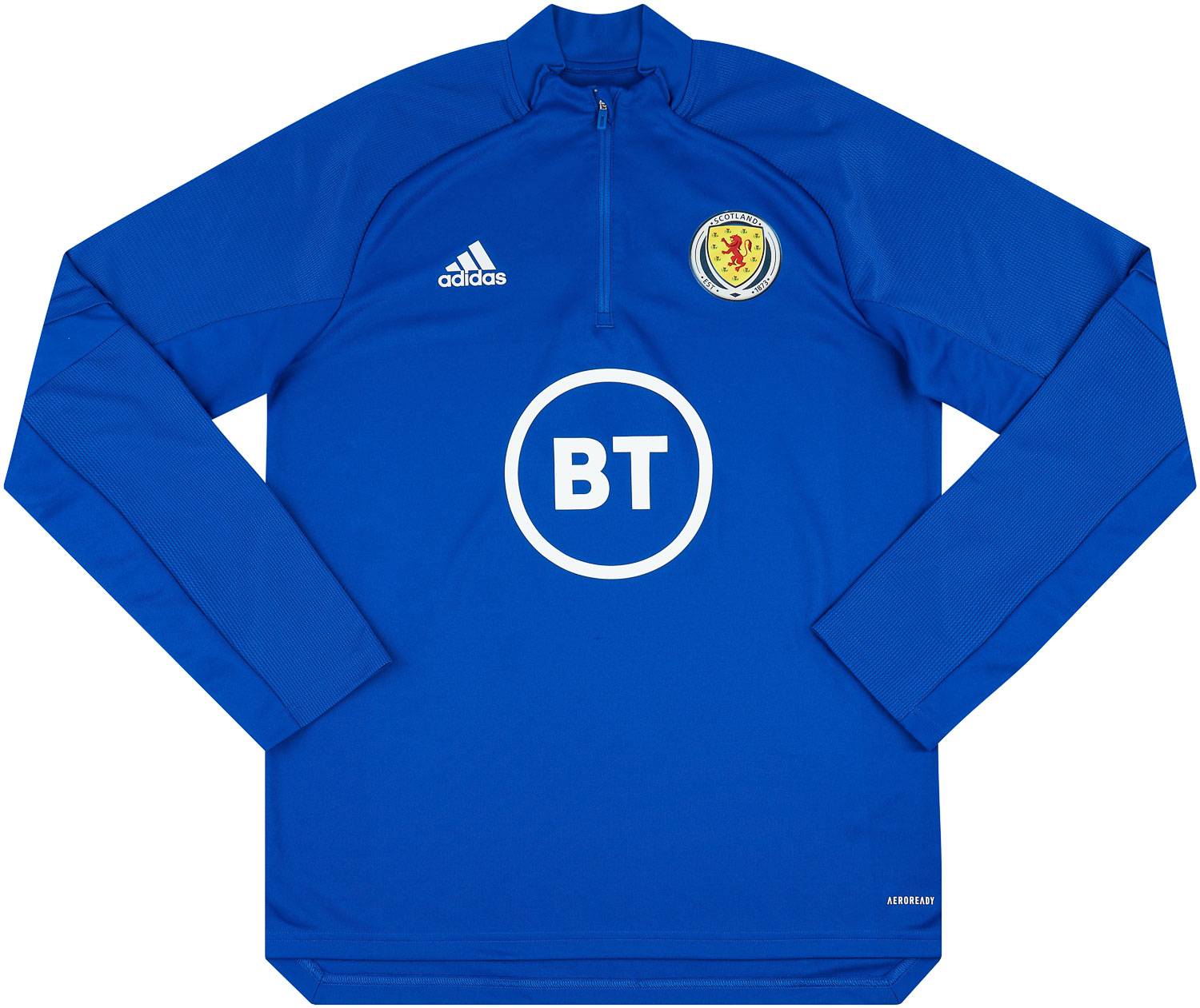 2020-21 Scotland Player Issue 1/4 Zip Training Top (Excellent)