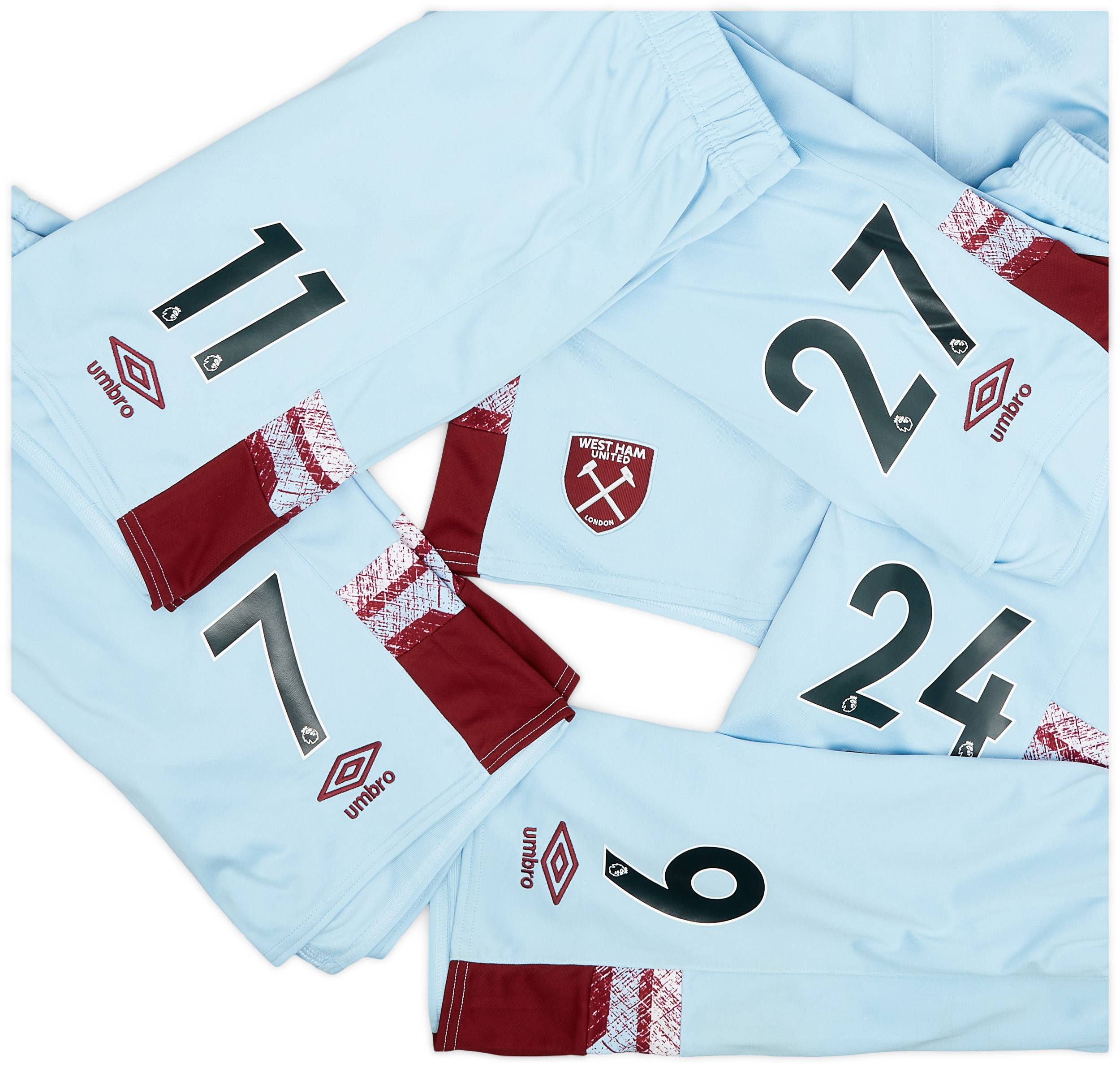 2022-23 West Ham Player Issue Home Shorts # - 3/10