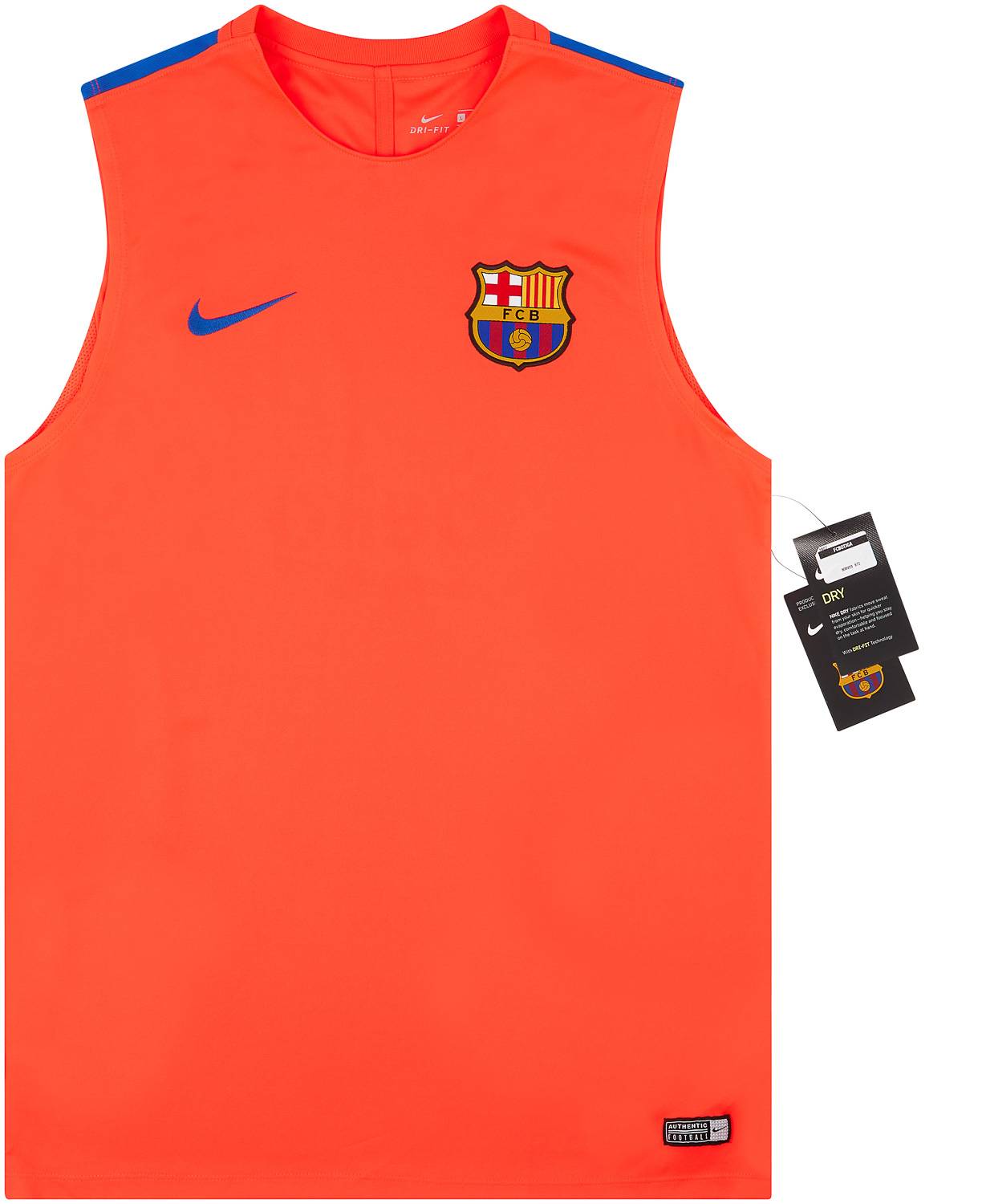 2016 17 Barcelona Nike Training Vest w Tags