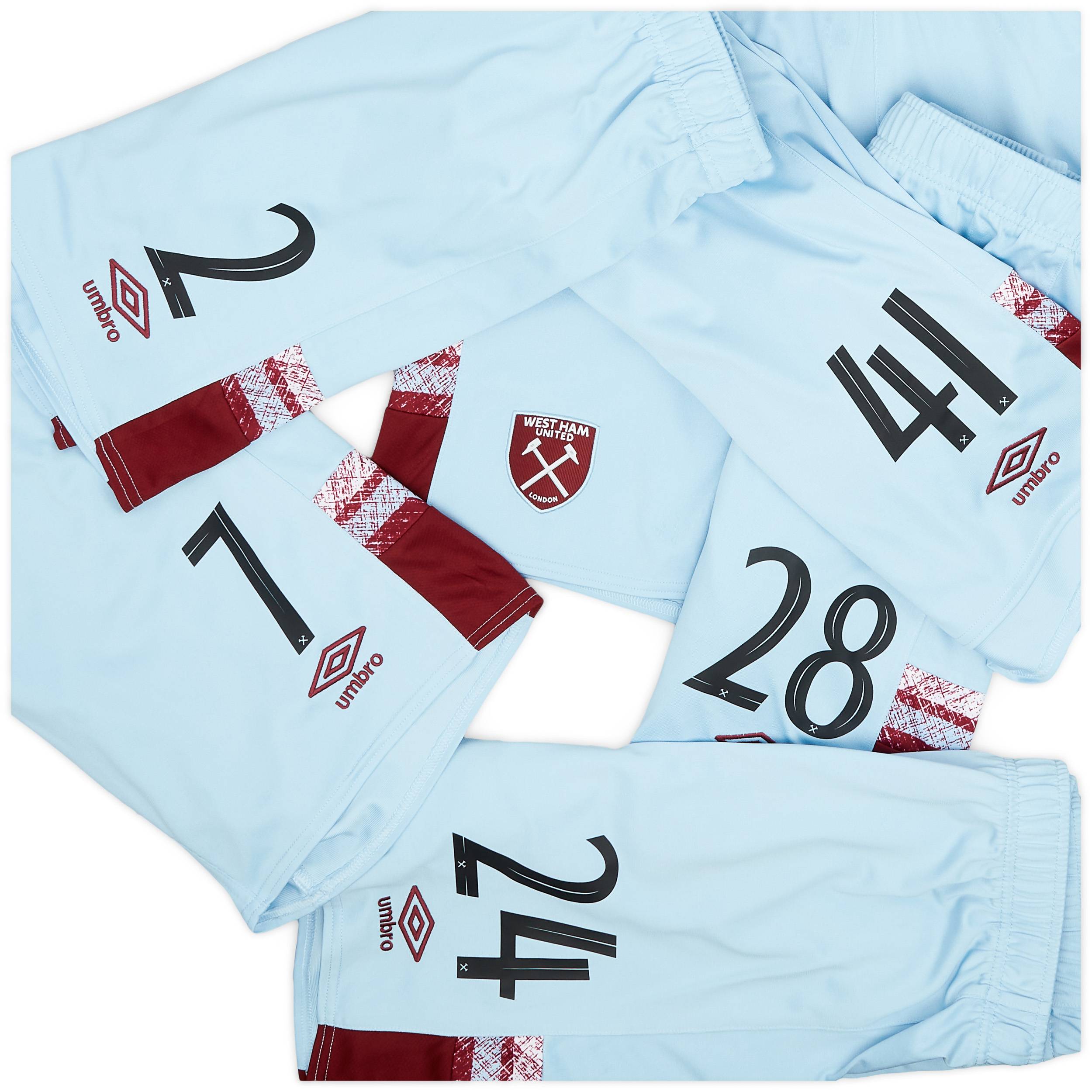 2022-23 West Ham Player Issue Home Shorts # - 3/10