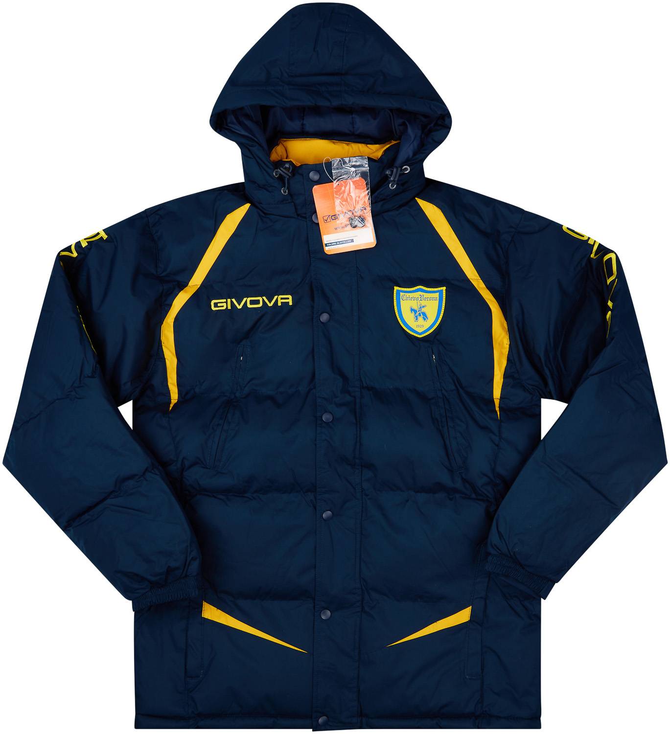 2012-13 Chievo Verona Givova Hooded Padded Jacket (XL)