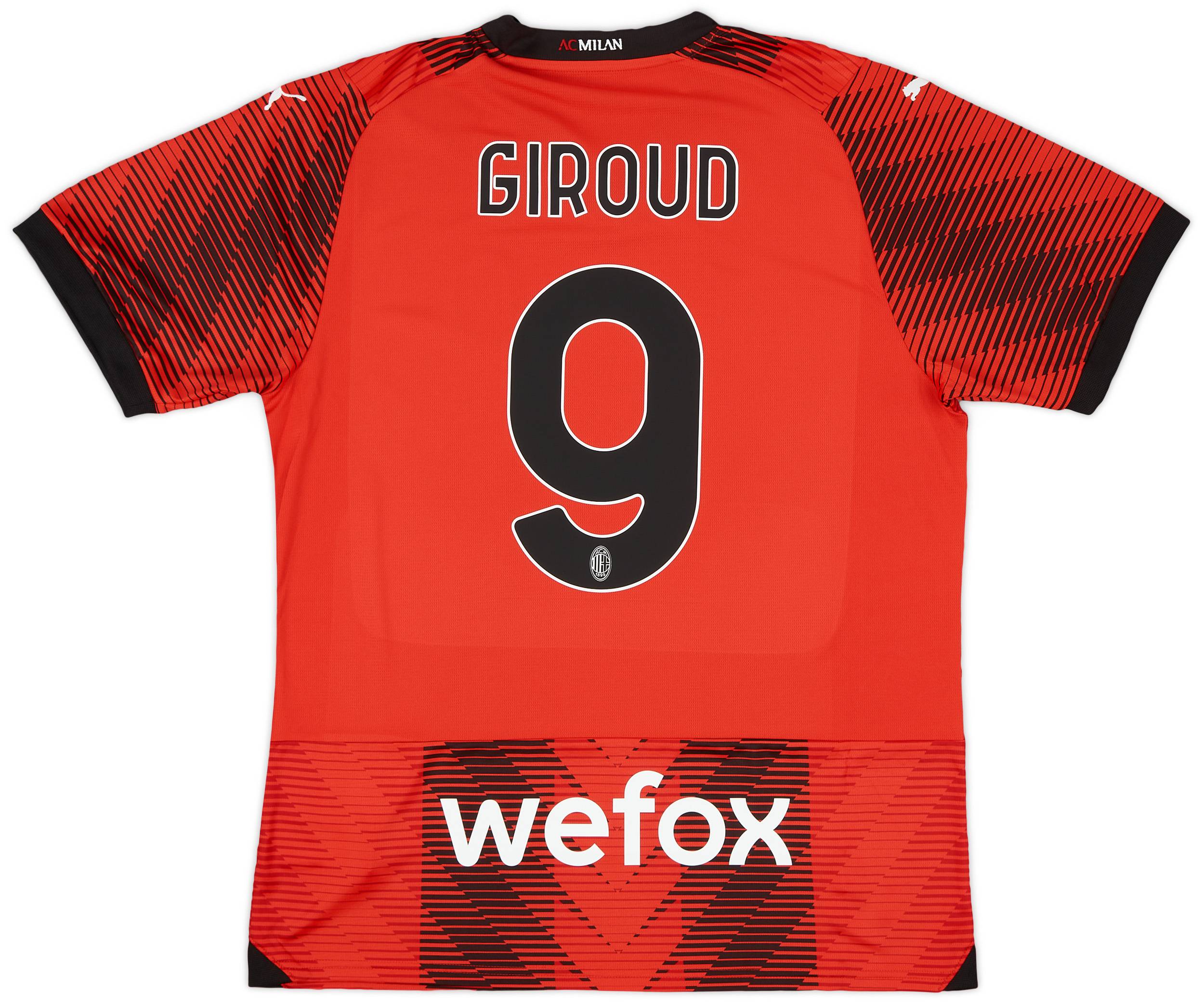 2023-24 AC Milan Home Shirt Giroud #9