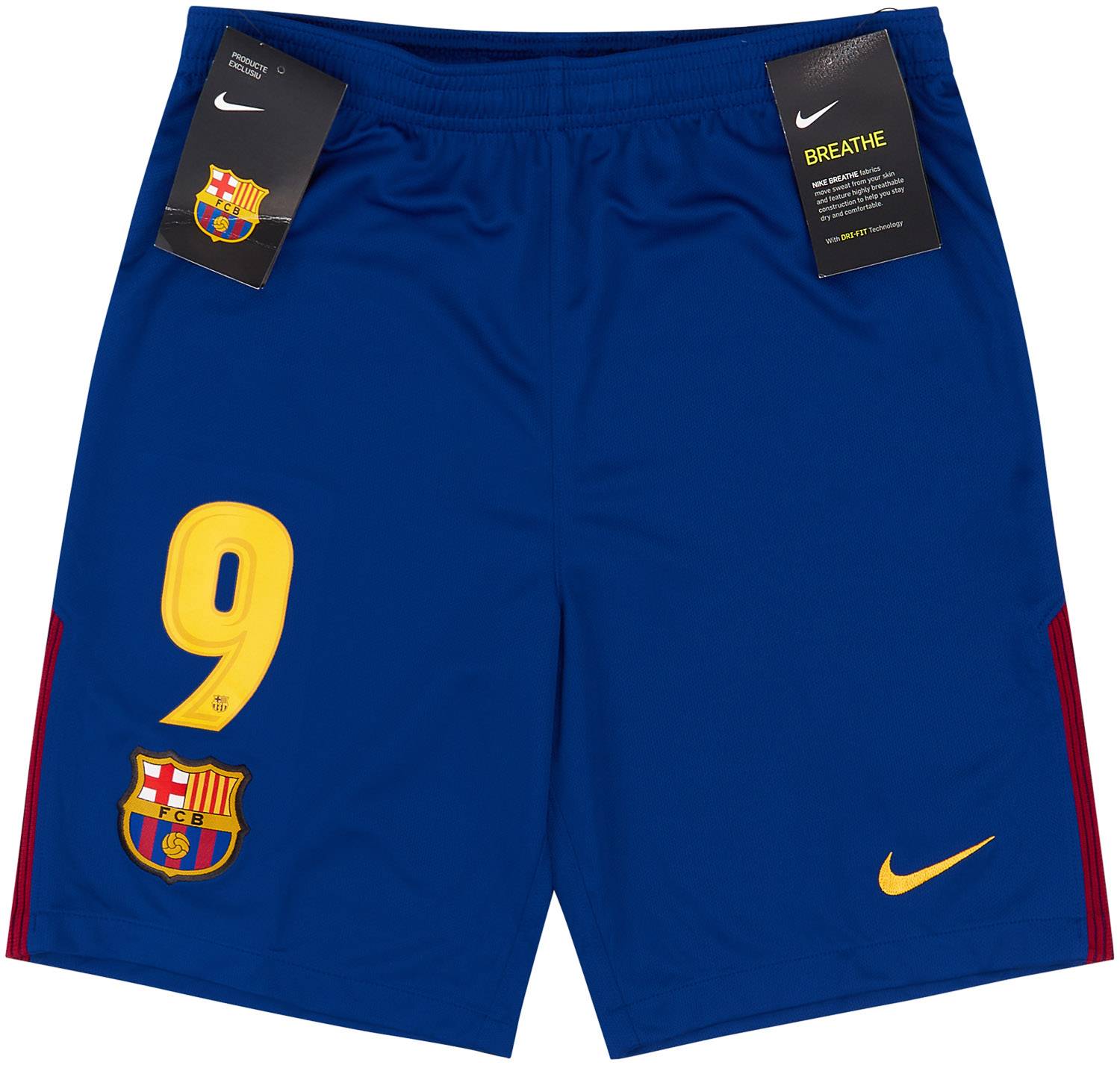 2017-18 Barcelona Home Shorts #9 (Suarez)