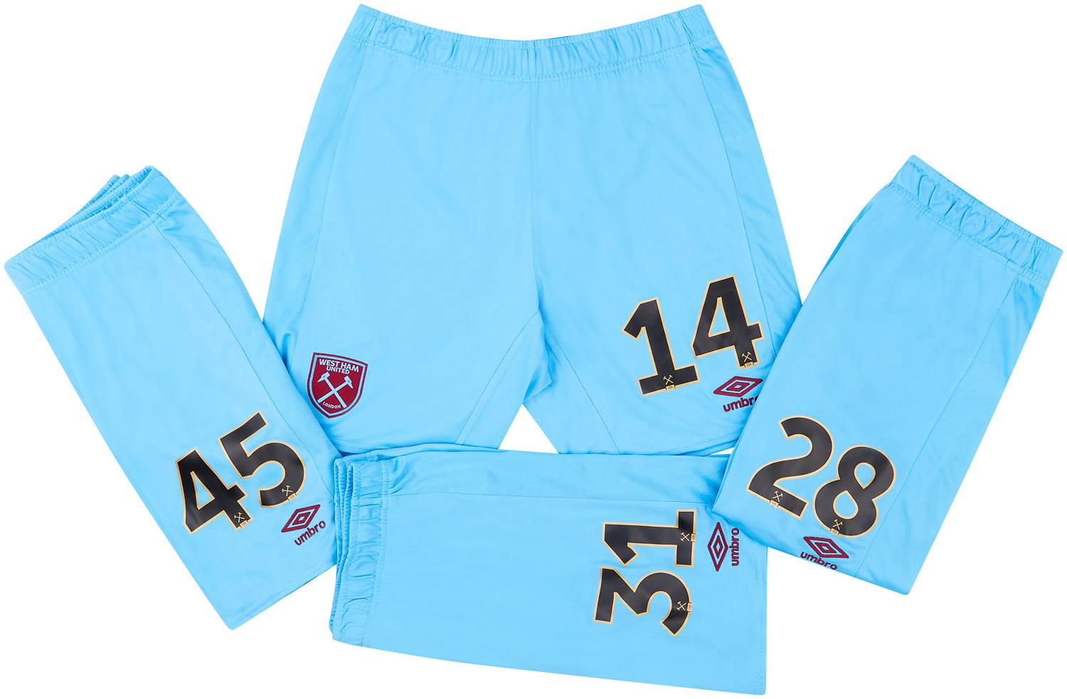 2020-21 West Ham Player Issue Away Shorts #