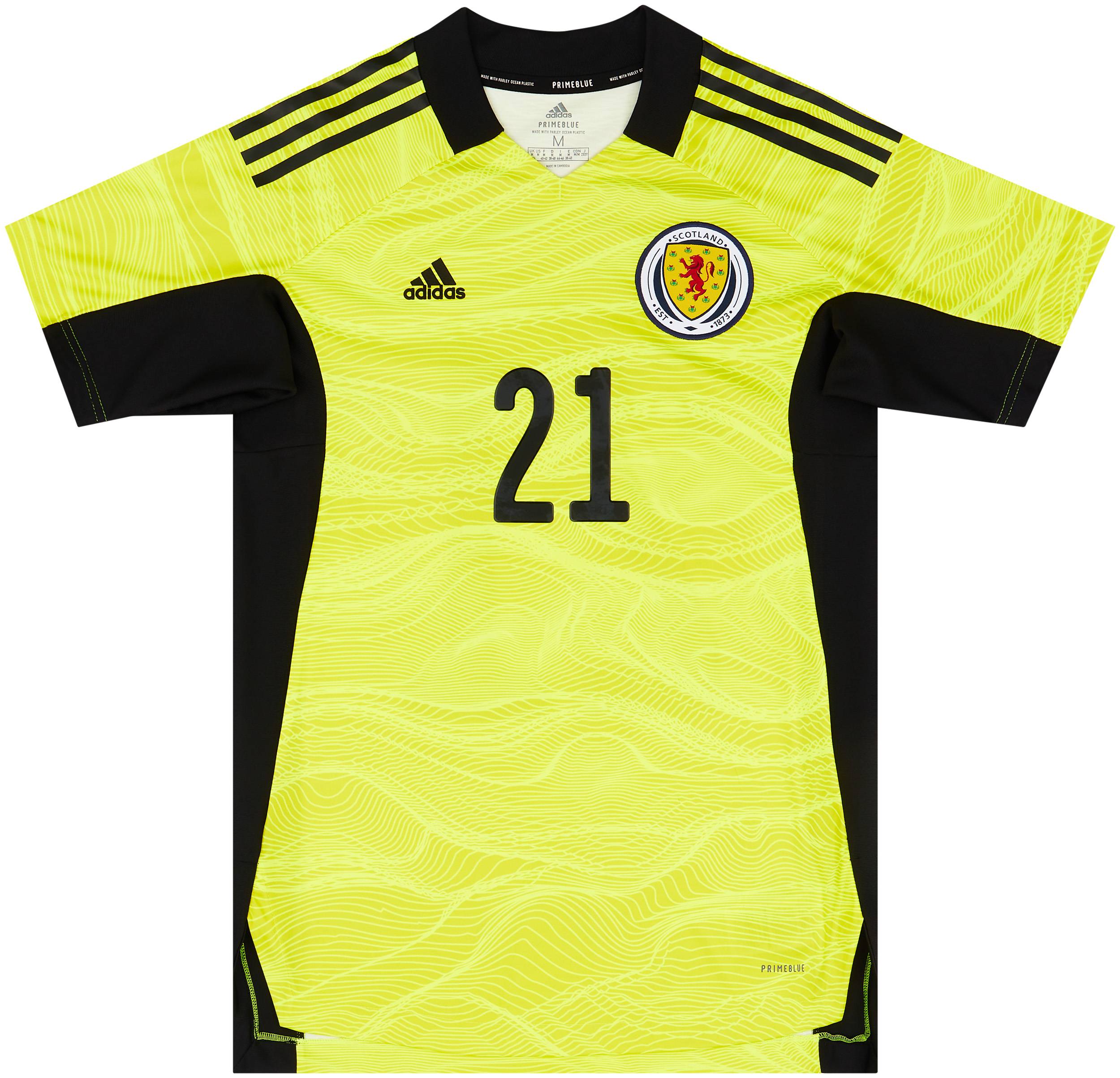 2020-21 Scotland GK S/S Shirt #21 (Cumings) (Womens)