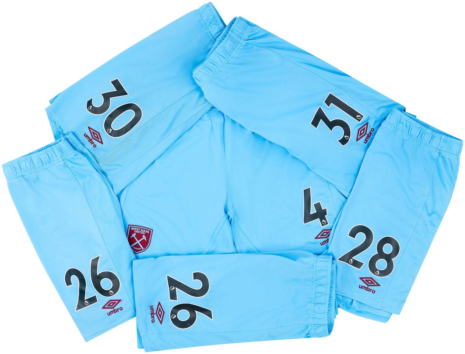 2020-21 West Ham Player Issue Away Shorts # (Fair)