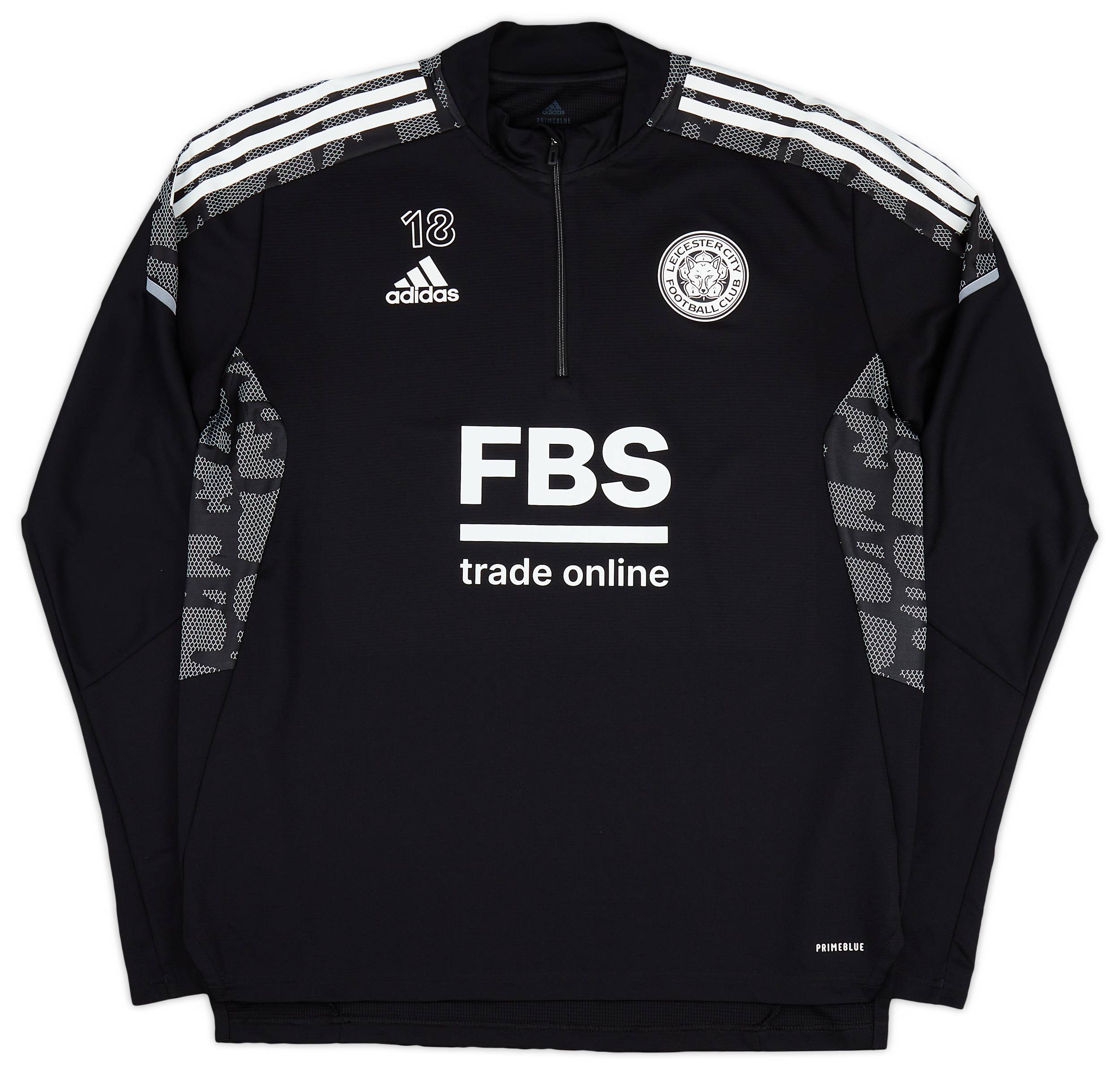 2021-22 Leicester Player Issue 1/4 Zip Training Top #