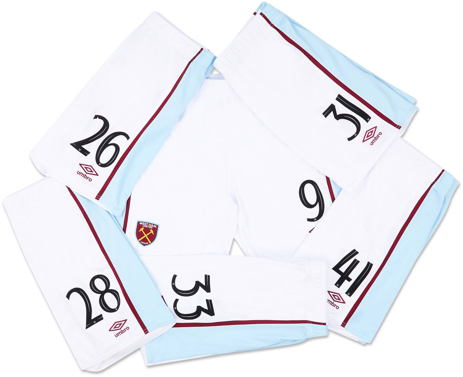 2021-22 West Ham Player Issue Home Shorts #