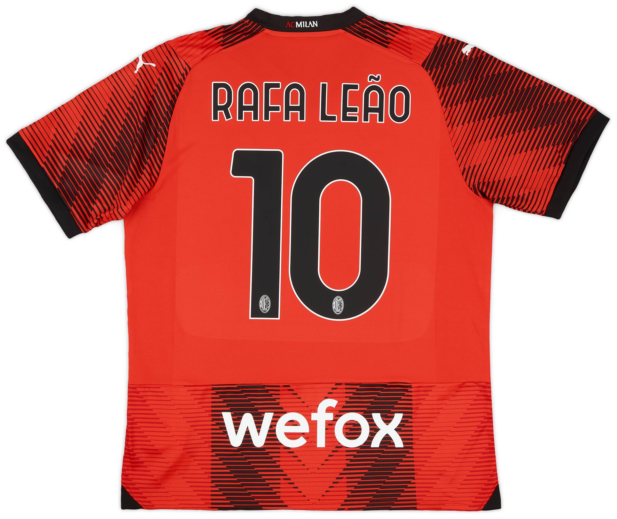2023-24 AC Milan Home Shirt Rafa Leão #10
