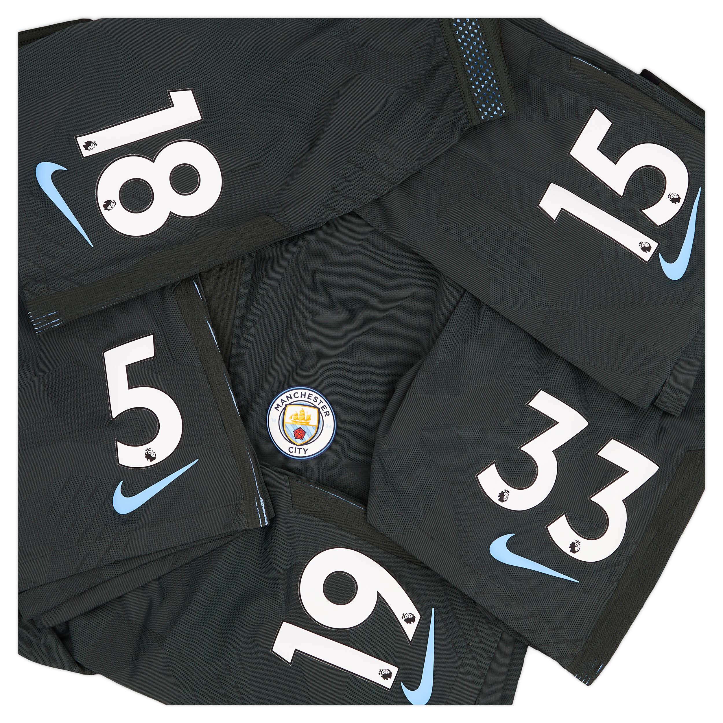 2017-18 Manchester City Player Issue Third Shorts # - As New