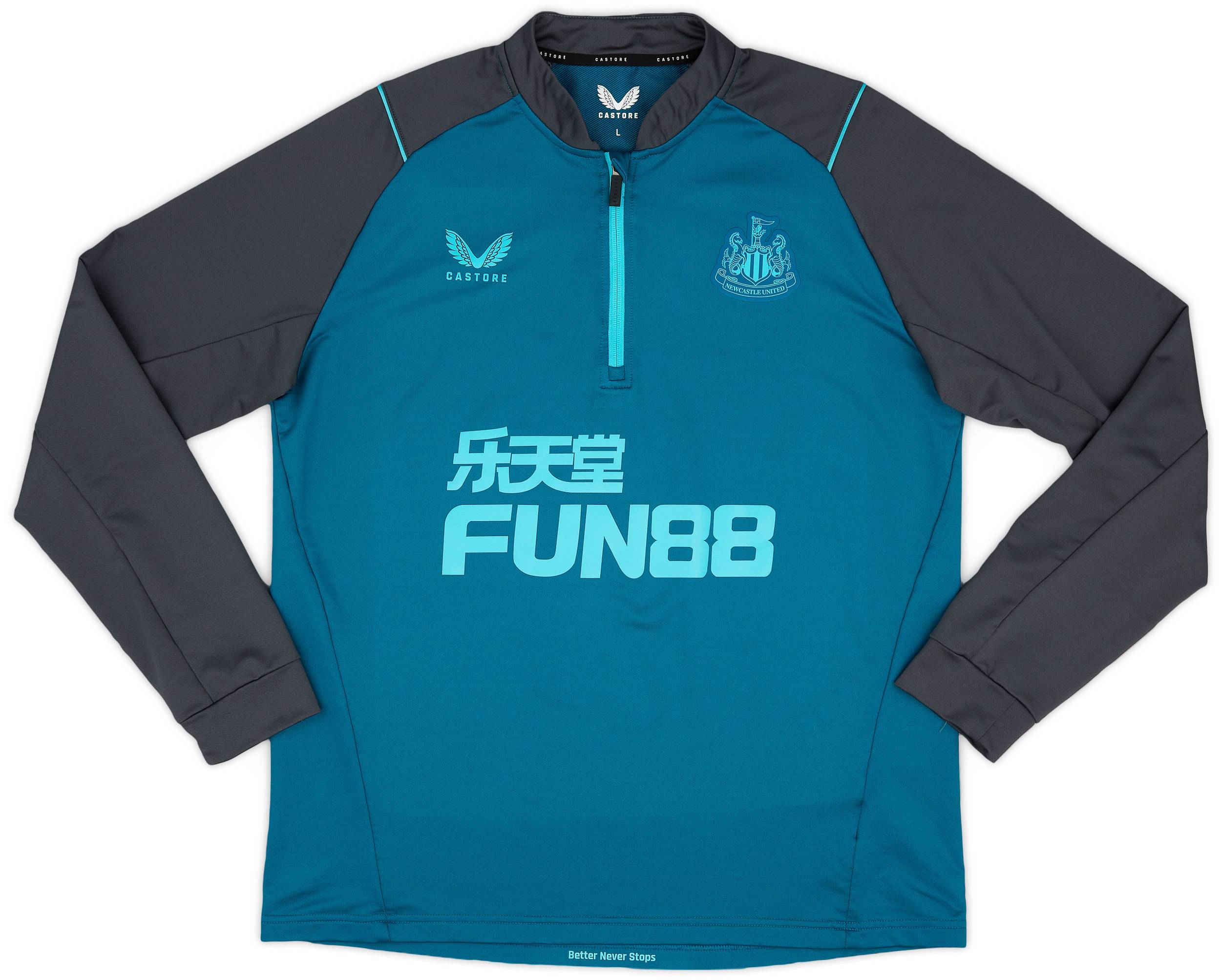 2022-23 Newcastle Castore 1/4 Zip Training Top - 9/10