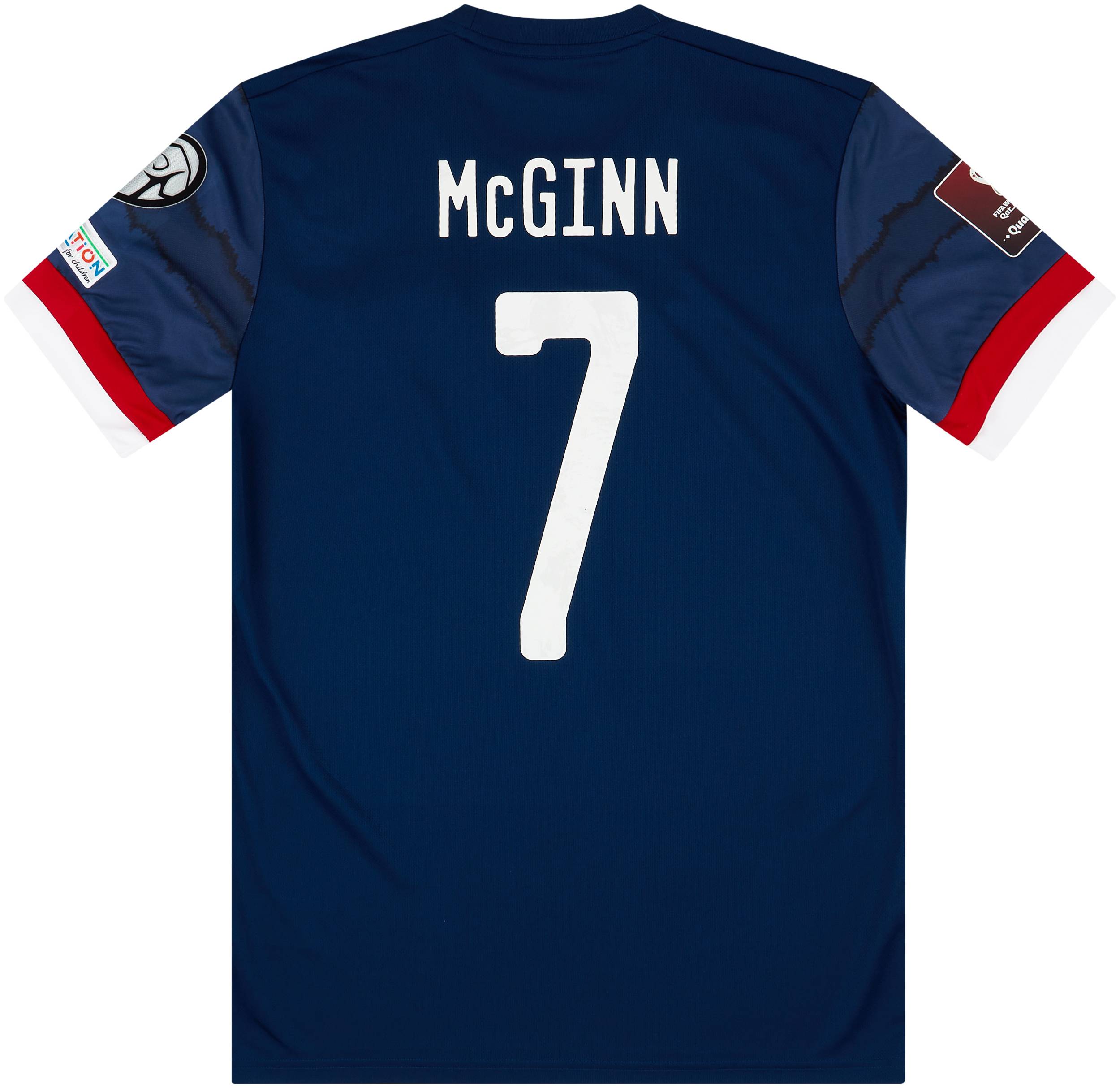 2020-21 Scotland Home Shirt McGinn #7 - NEW - (M)