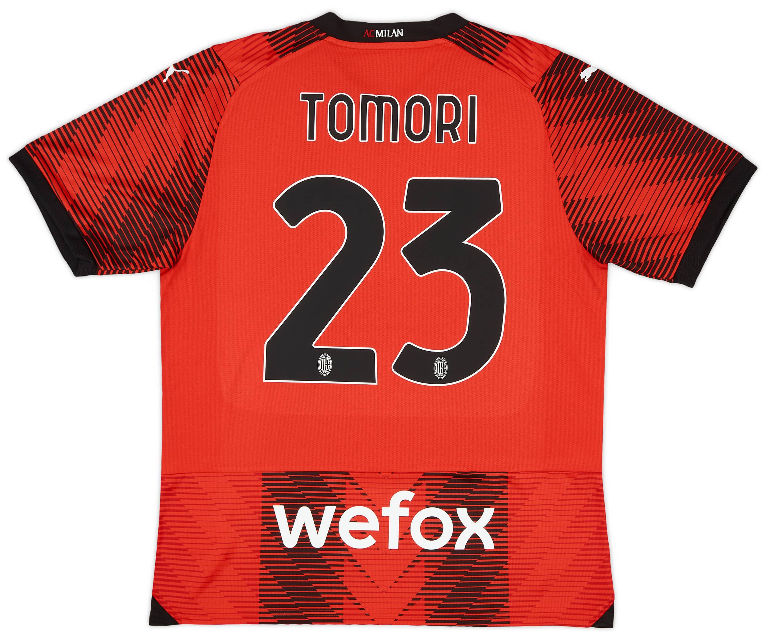 2023-24 AC Milan Home Shirt Tomori #23
