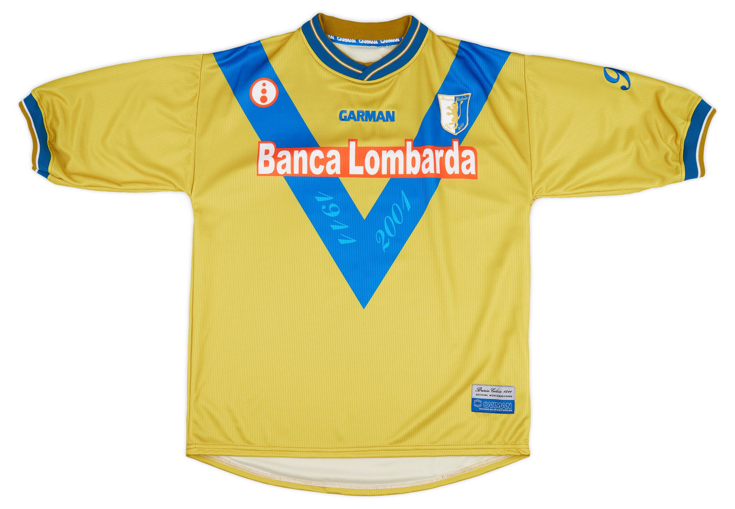 2001-02 Brescia Garman Reissue Third Shirt Guardiola #28