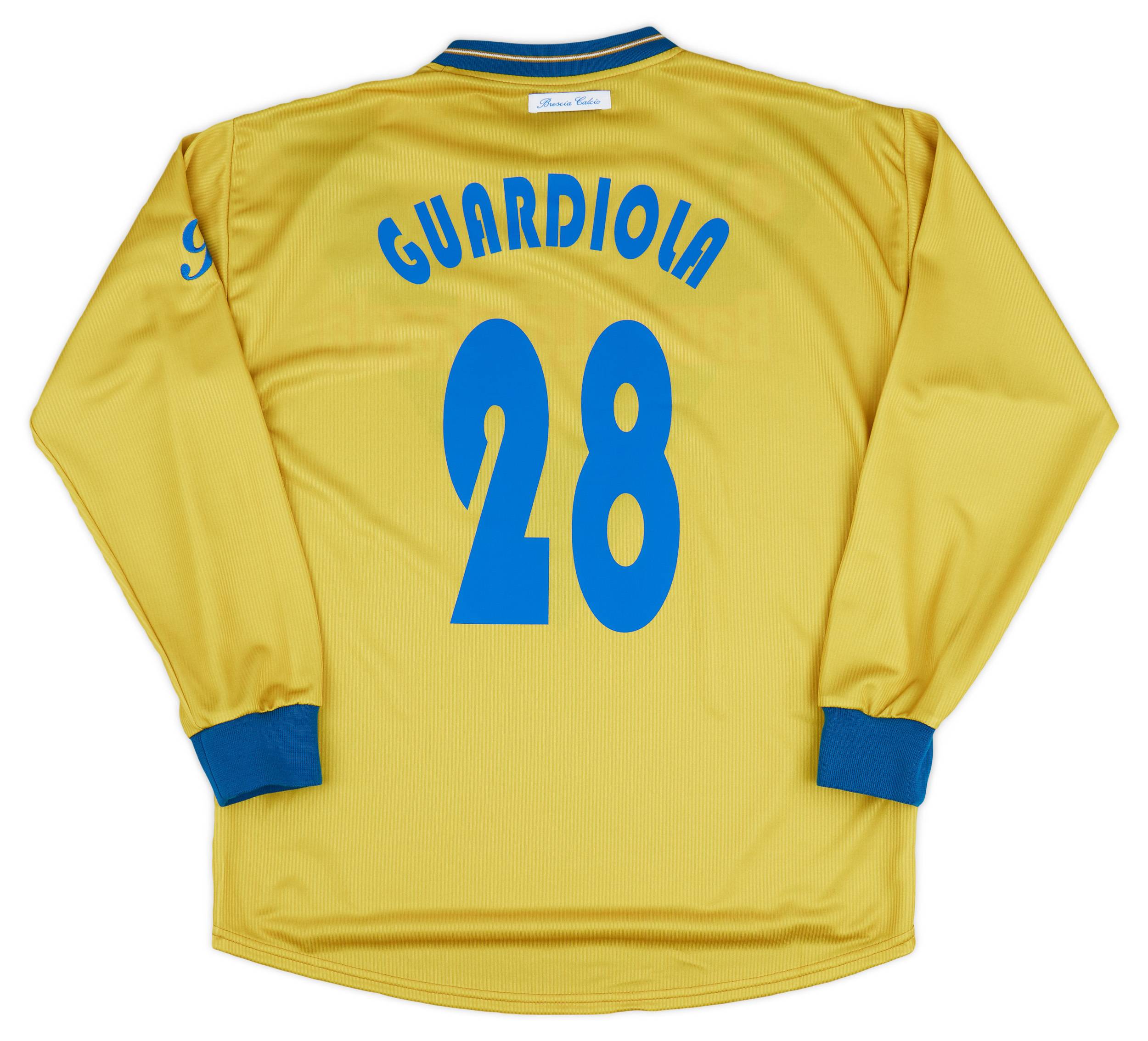 2001-02 Brescia Garman Reissue Third L/S Shirt Guardiola #28