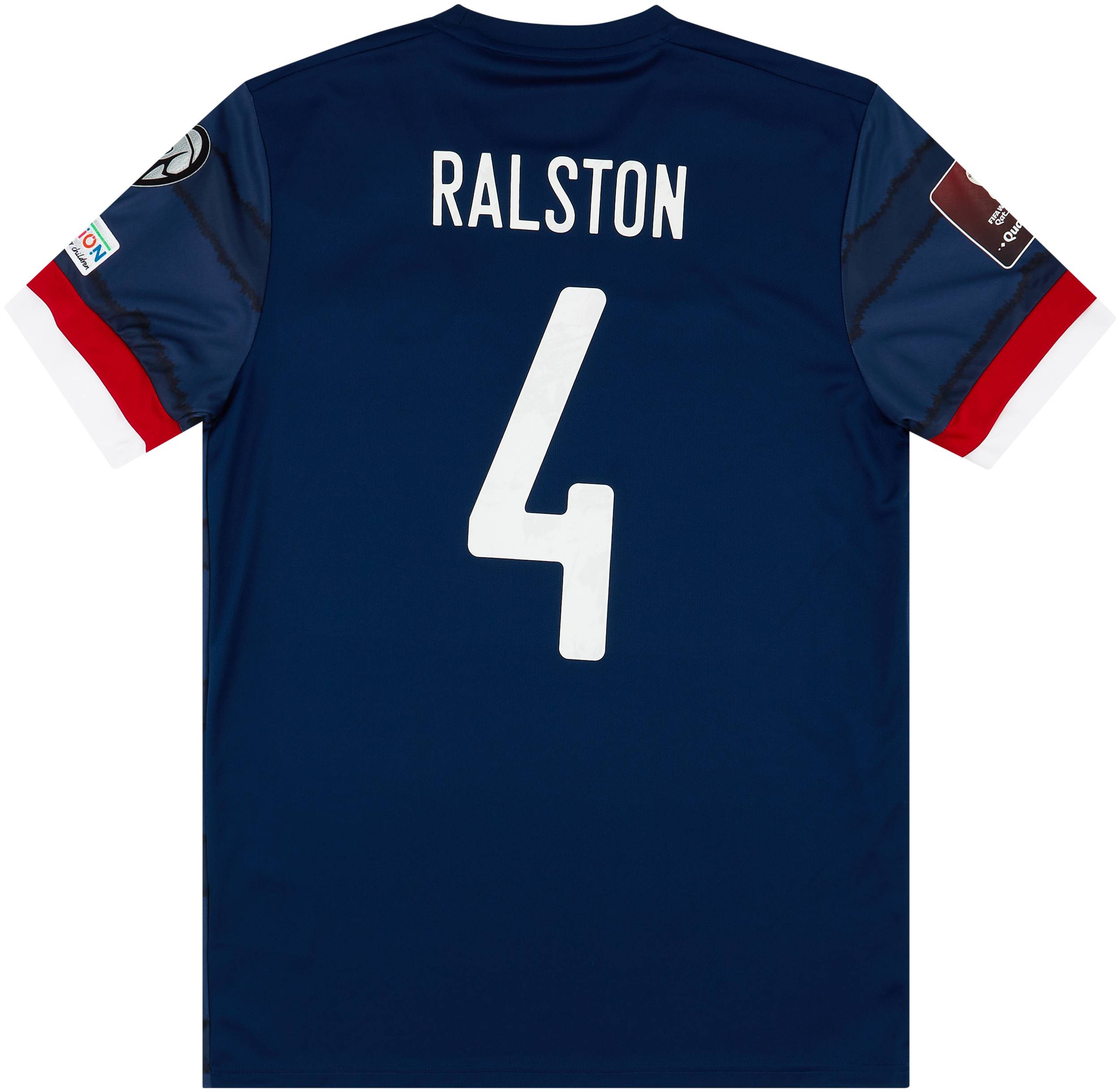 2020-21 Scotland Home Shirt Ralston #4 - NEW - (M)