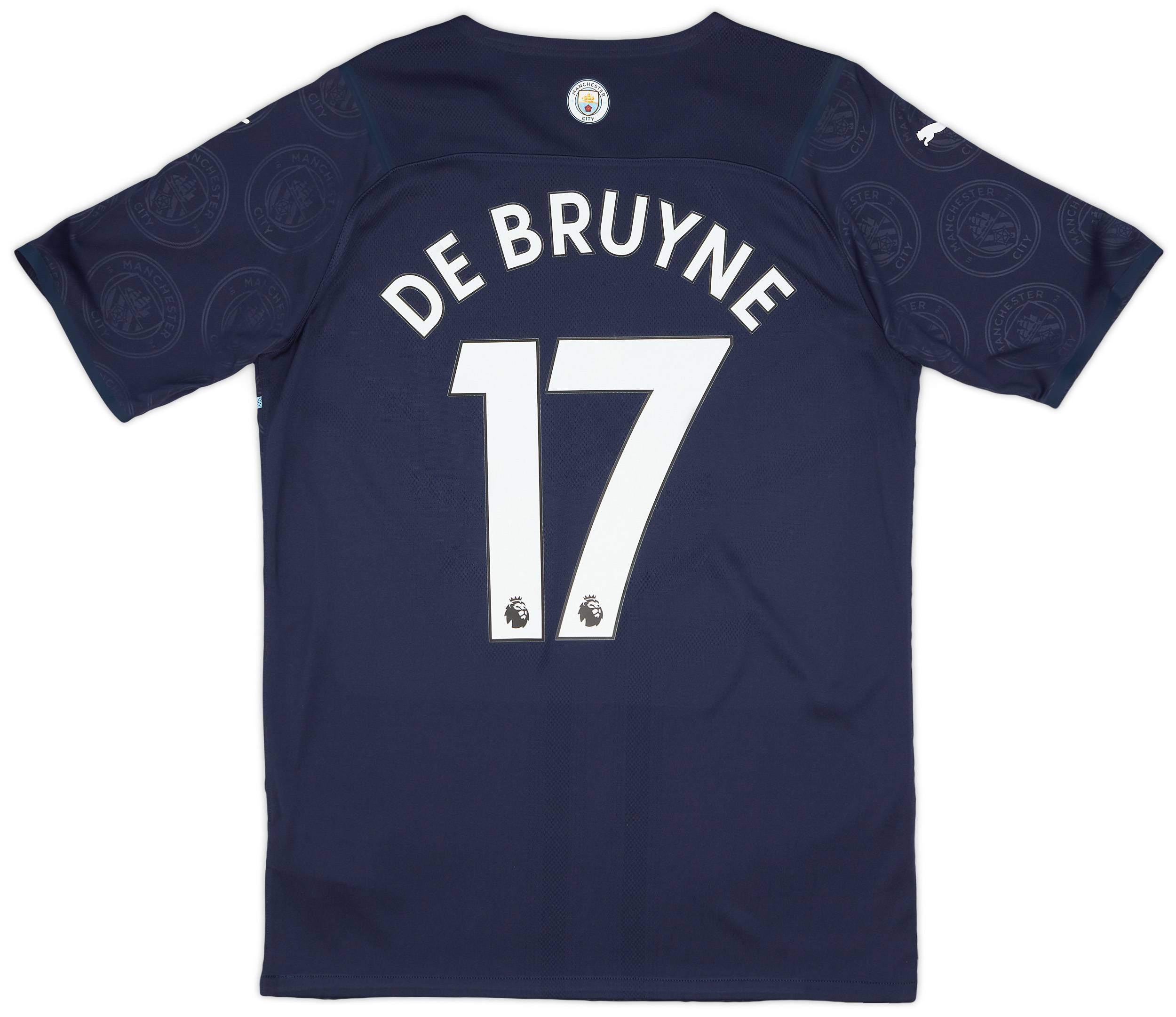 2021-22 Manchester City Player Issue Third Shirt De Bruyne #17