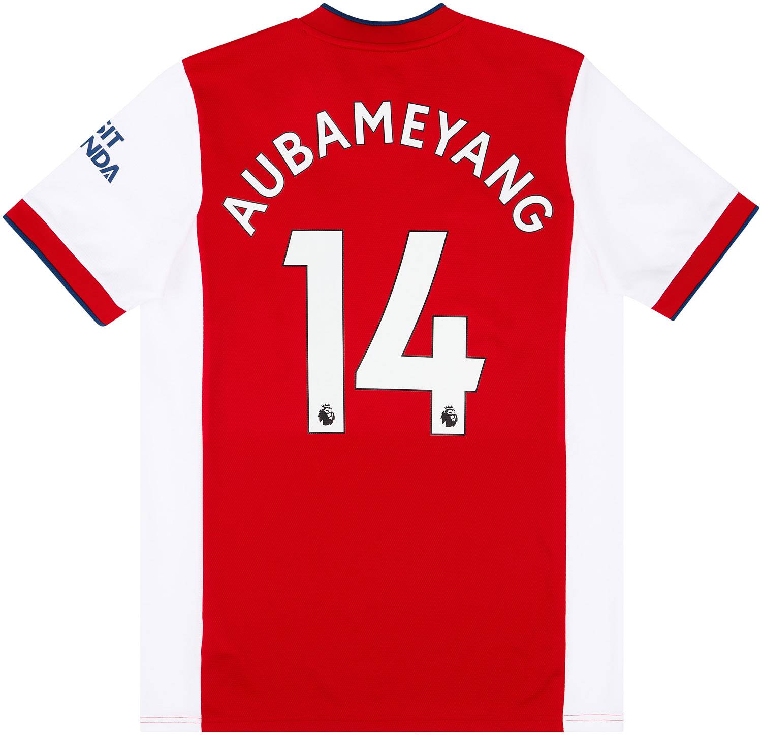 2021 22 Arsenal Home Shirt Aubameyang 14