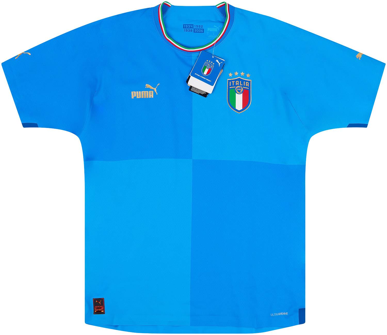 2022-23 Italy Authentic Home Shirt