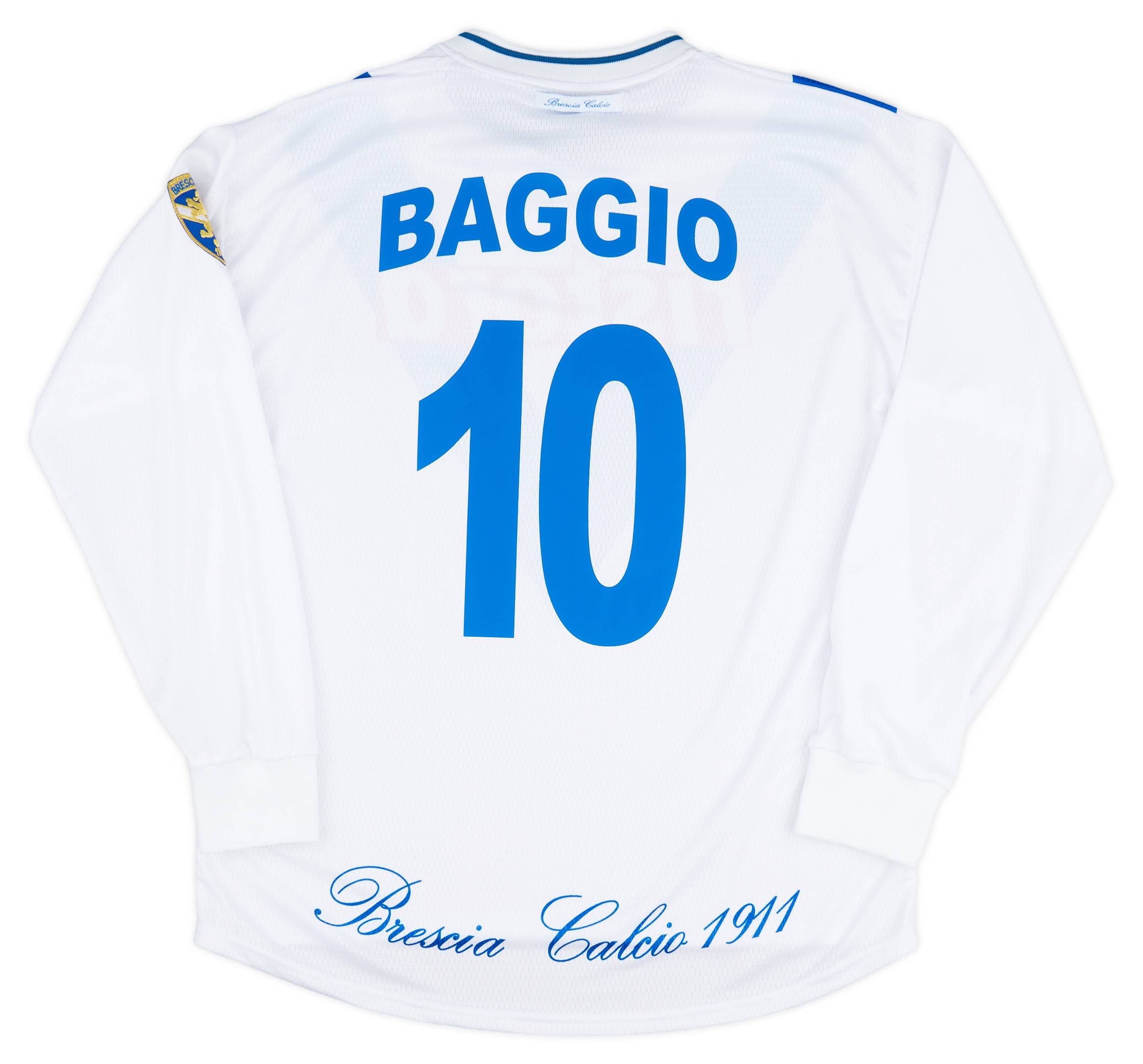 2000-01 Brescia Garman Reissue Away L/S Shirt Baggio #10