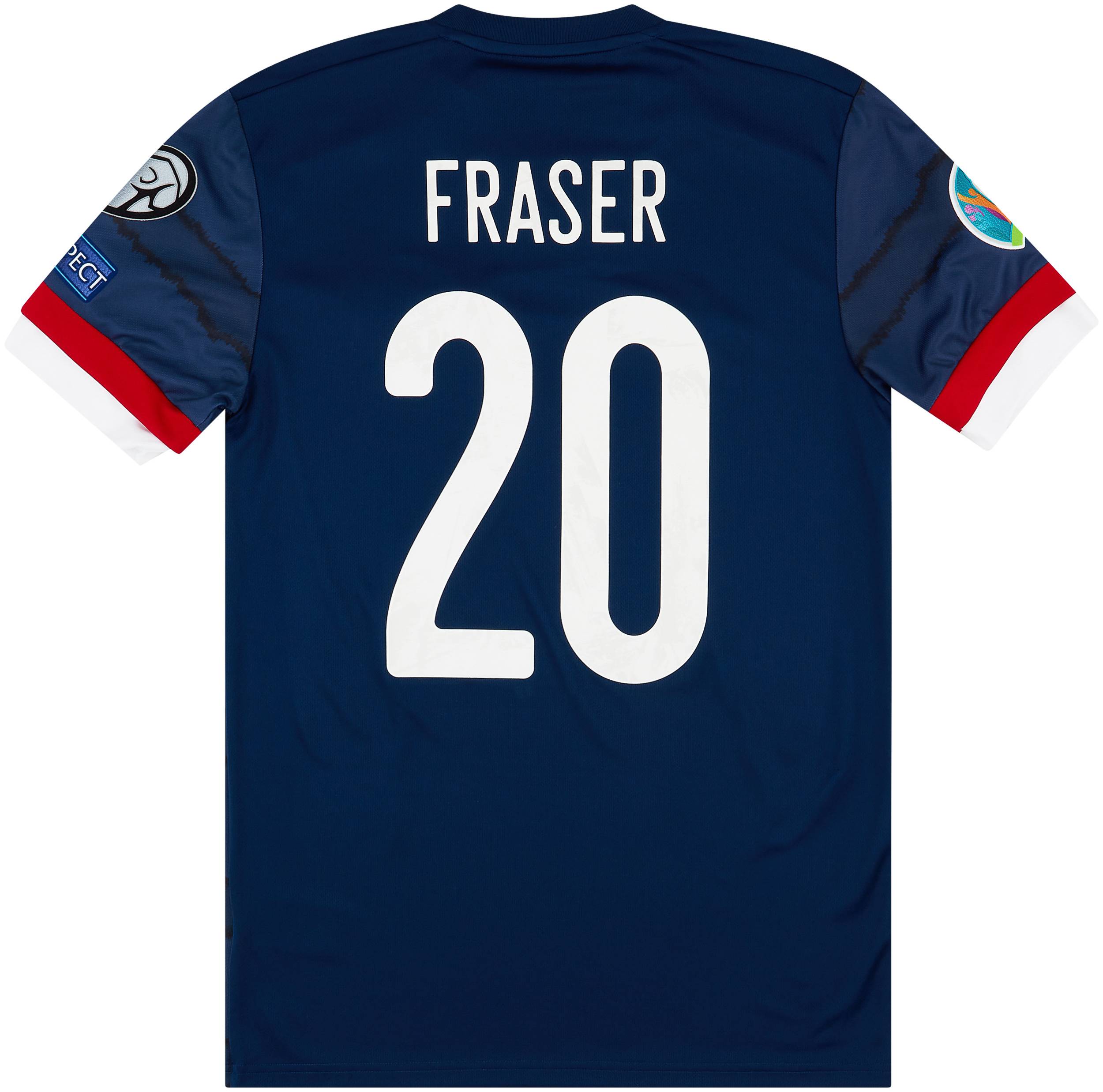 2020-21 Scotland Home Shirt Fraser #20 - NEW - (S)