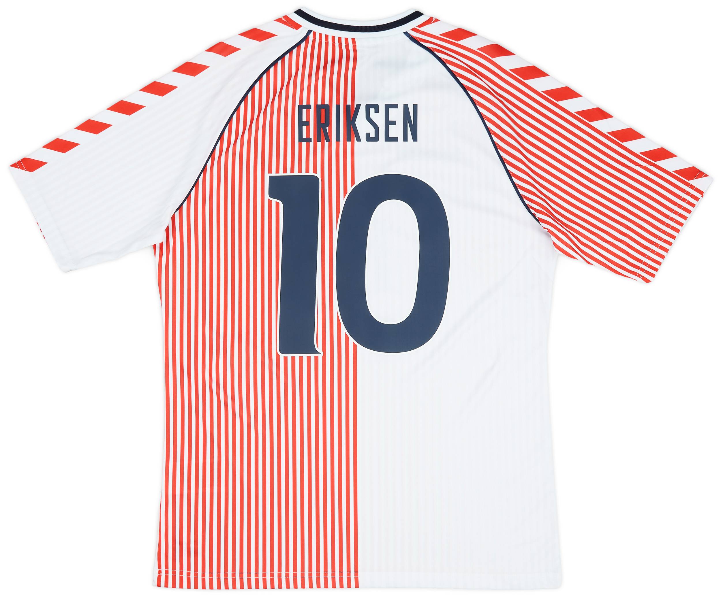 2023 Denmark Hummel 'DBU 86' Reissue Away Shirt Eriksen #10