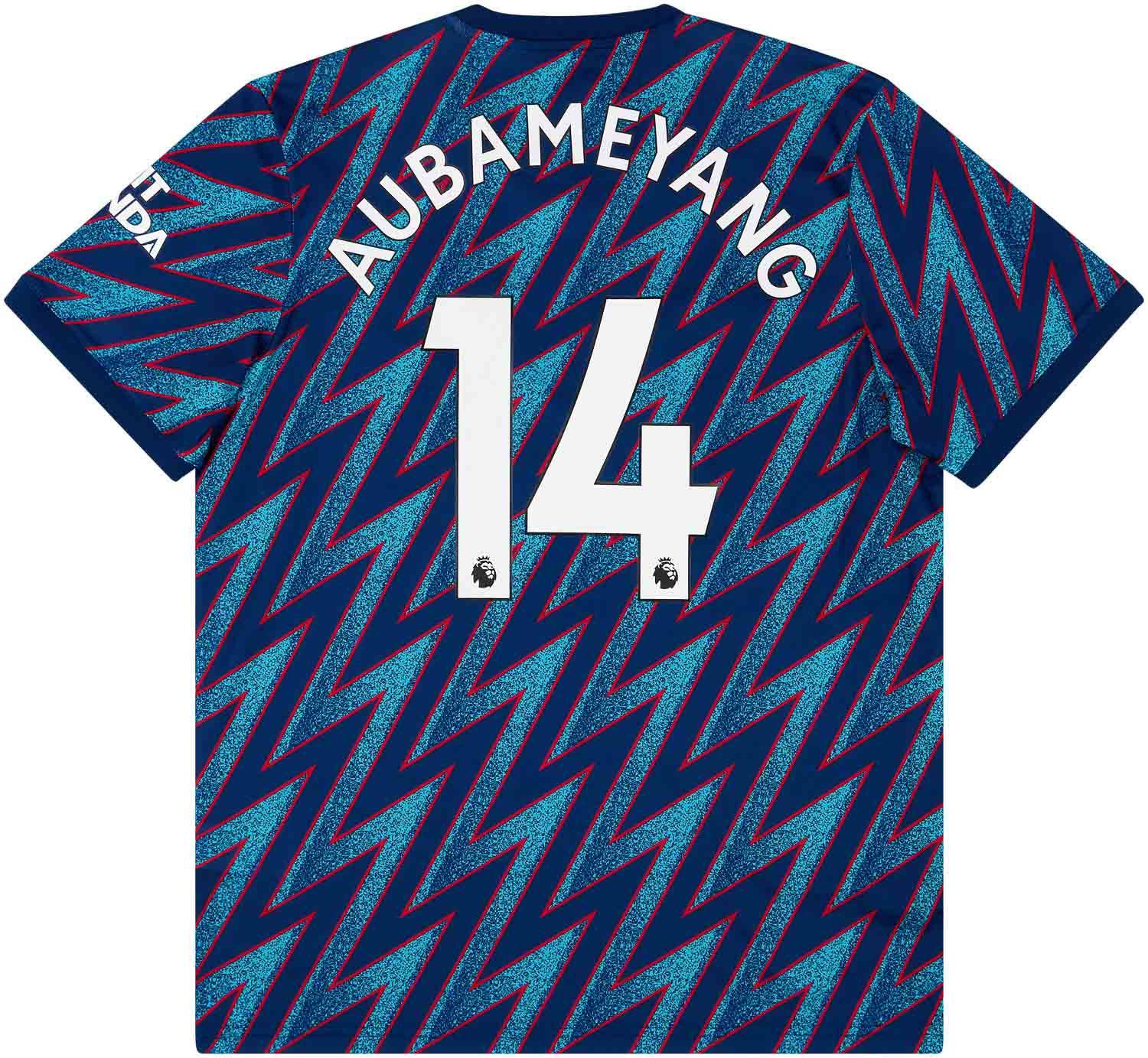 2021-22 Arsenal Third Shirt Aubameyang #14 - NEW