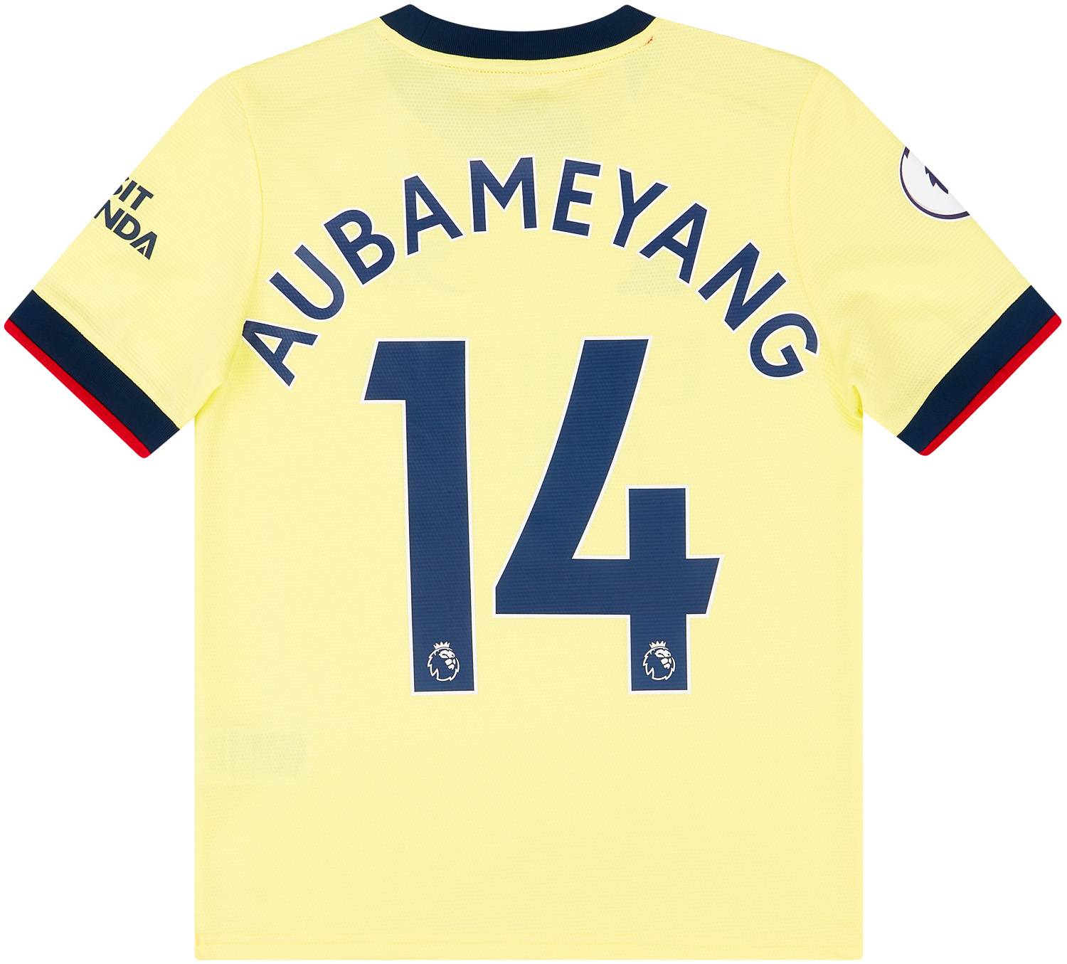 2021-22 Arsenal Away Shirt Aubameyang #14 - NEW - (KIDS)