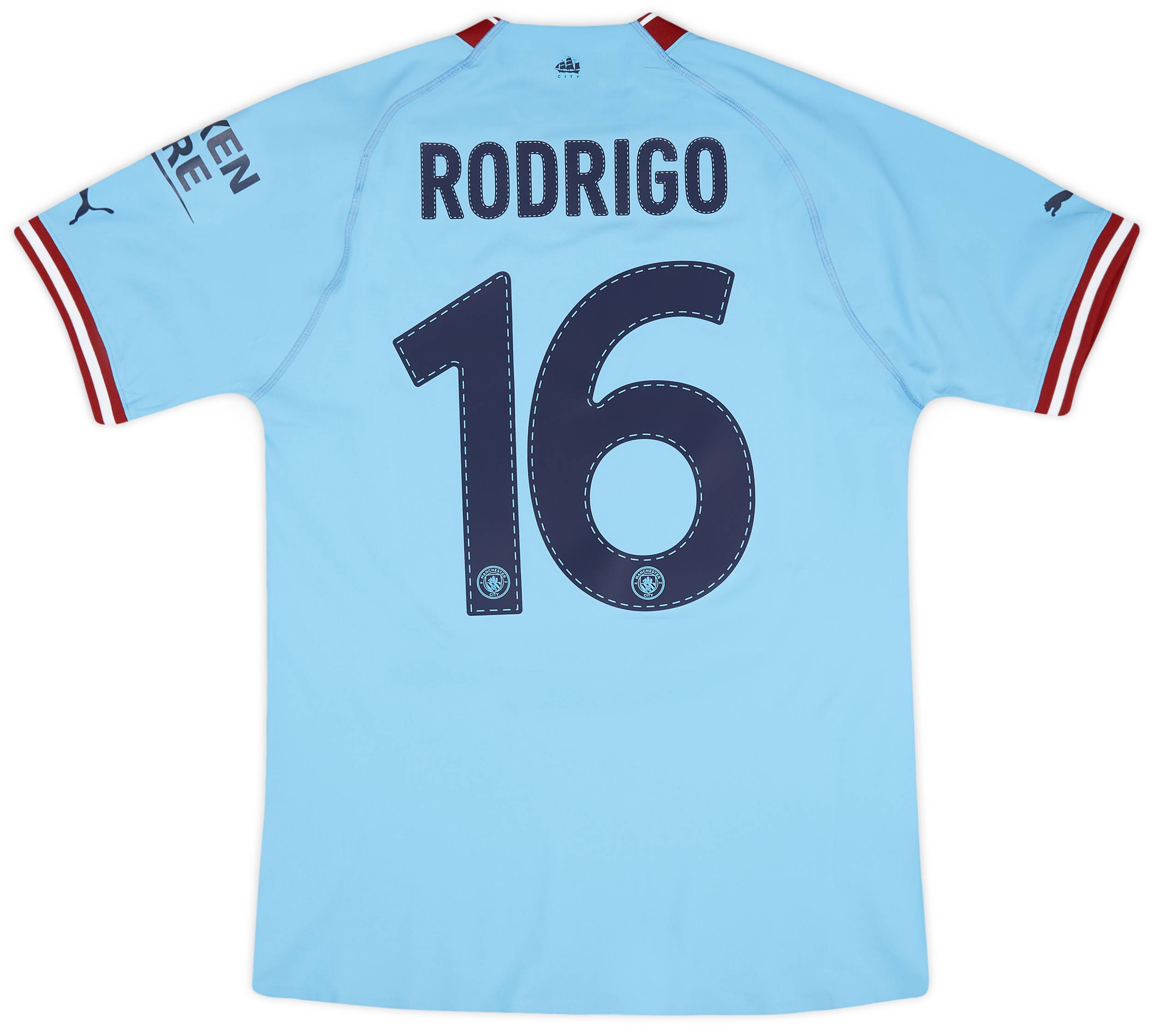 2022-23 Manchester City Player Issue Home European Shirt Rodrigo #16