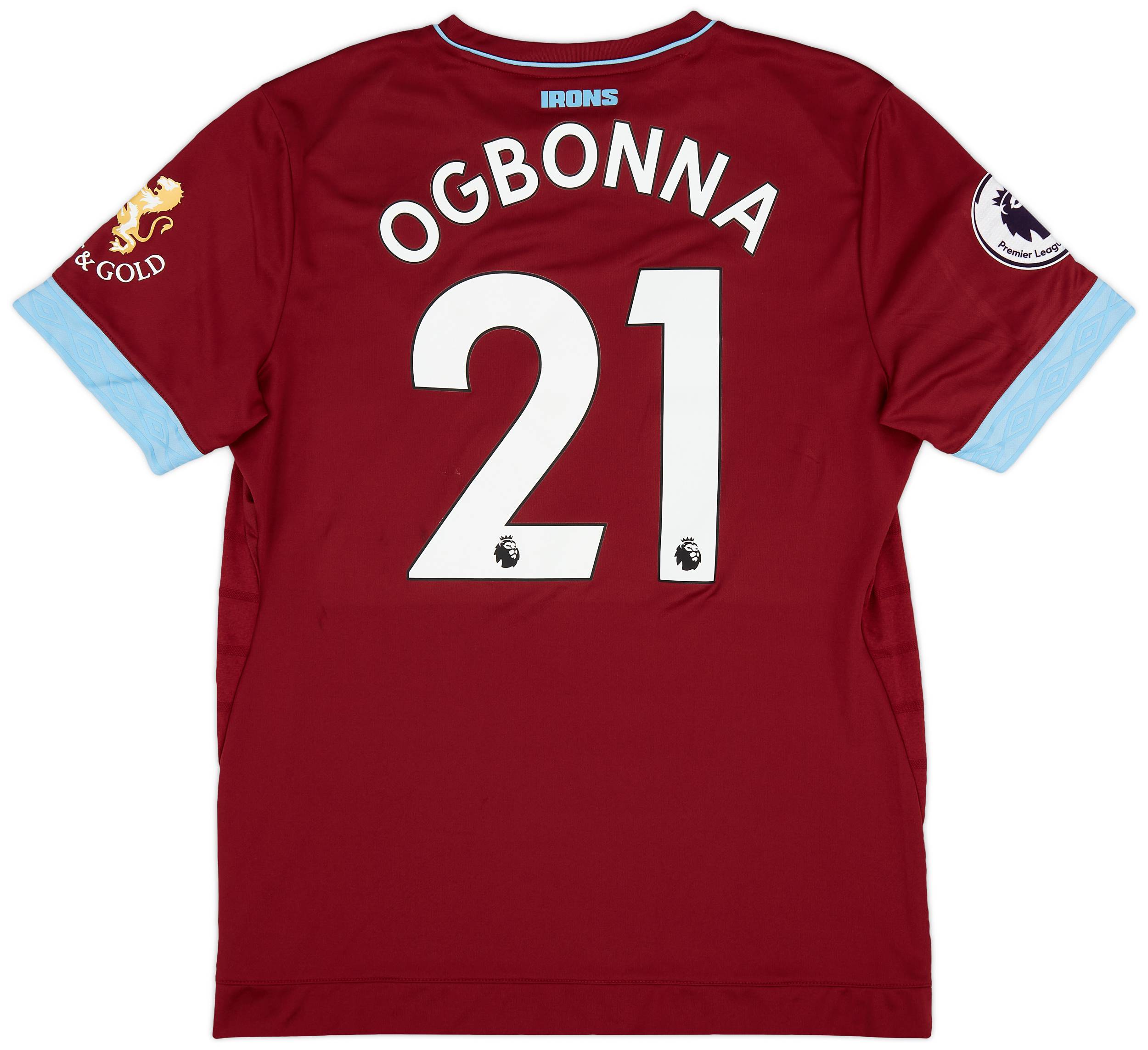 2018-19 West Ham Home Shirt Ogbonna #21 - (L)