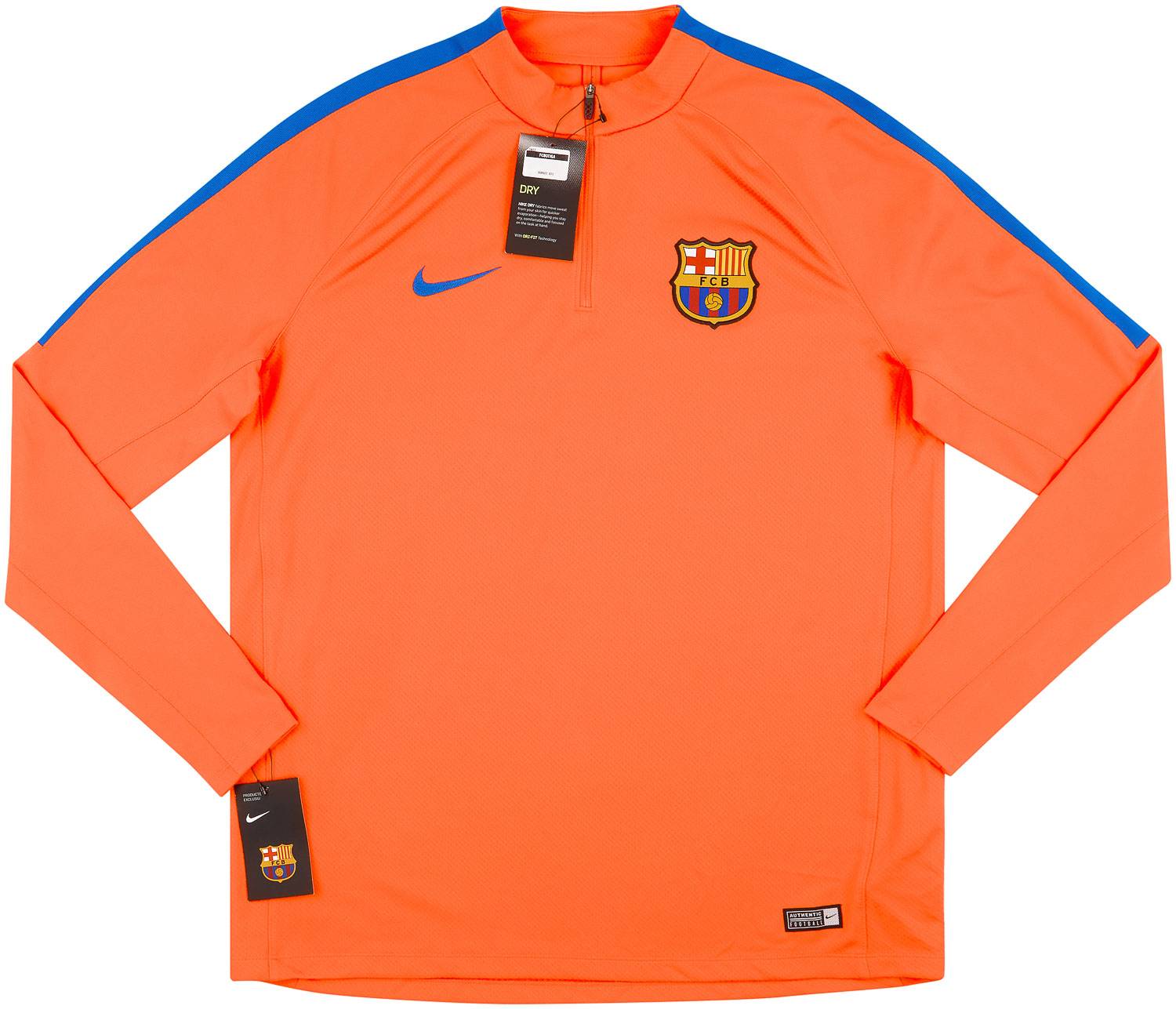 2016-17 Barcelona Nike 1/4 Zip Training Top *w/Tags* XL