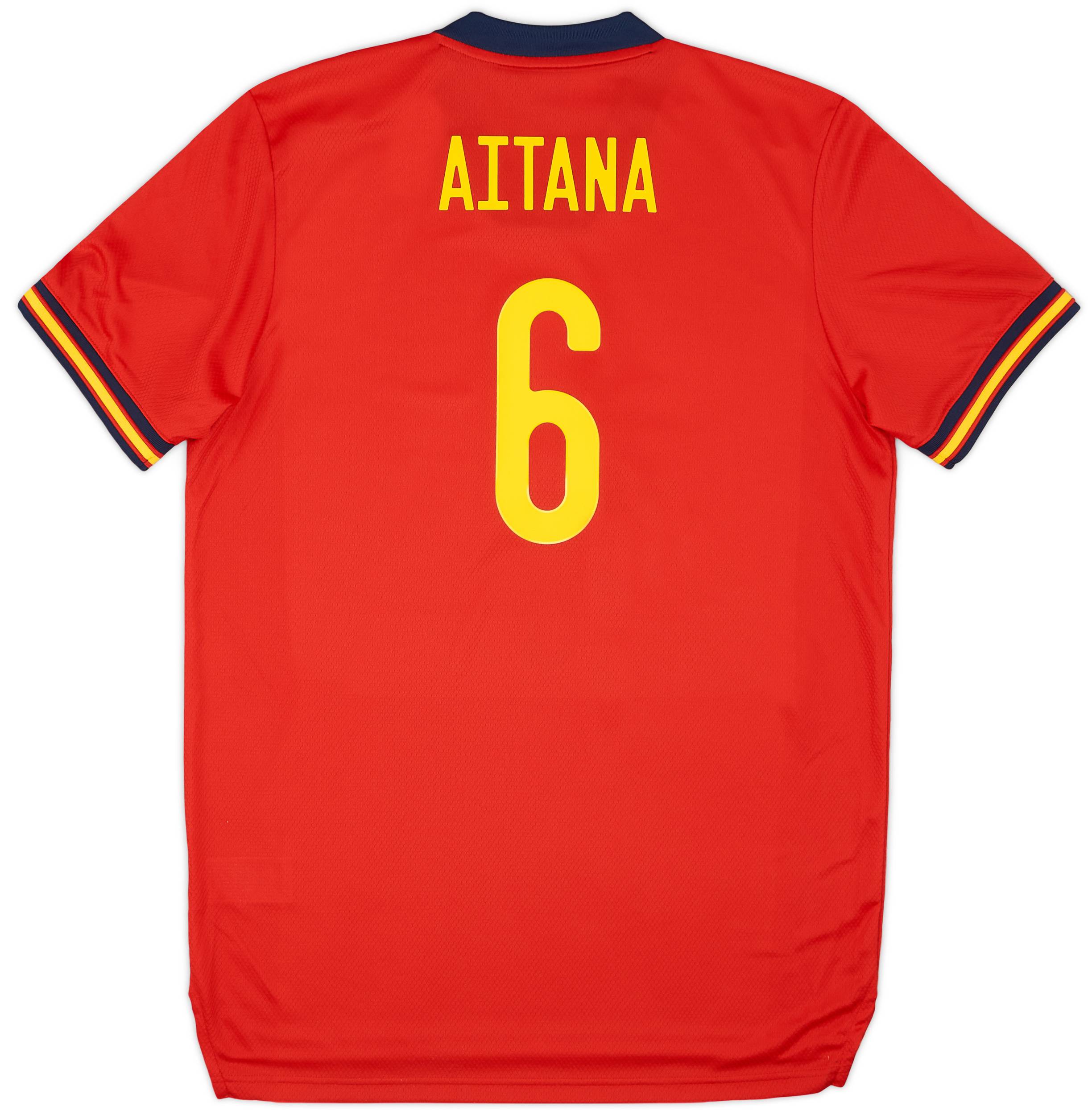 2022 Spain Women's Home Shirt Aitana #6 (Unisex)