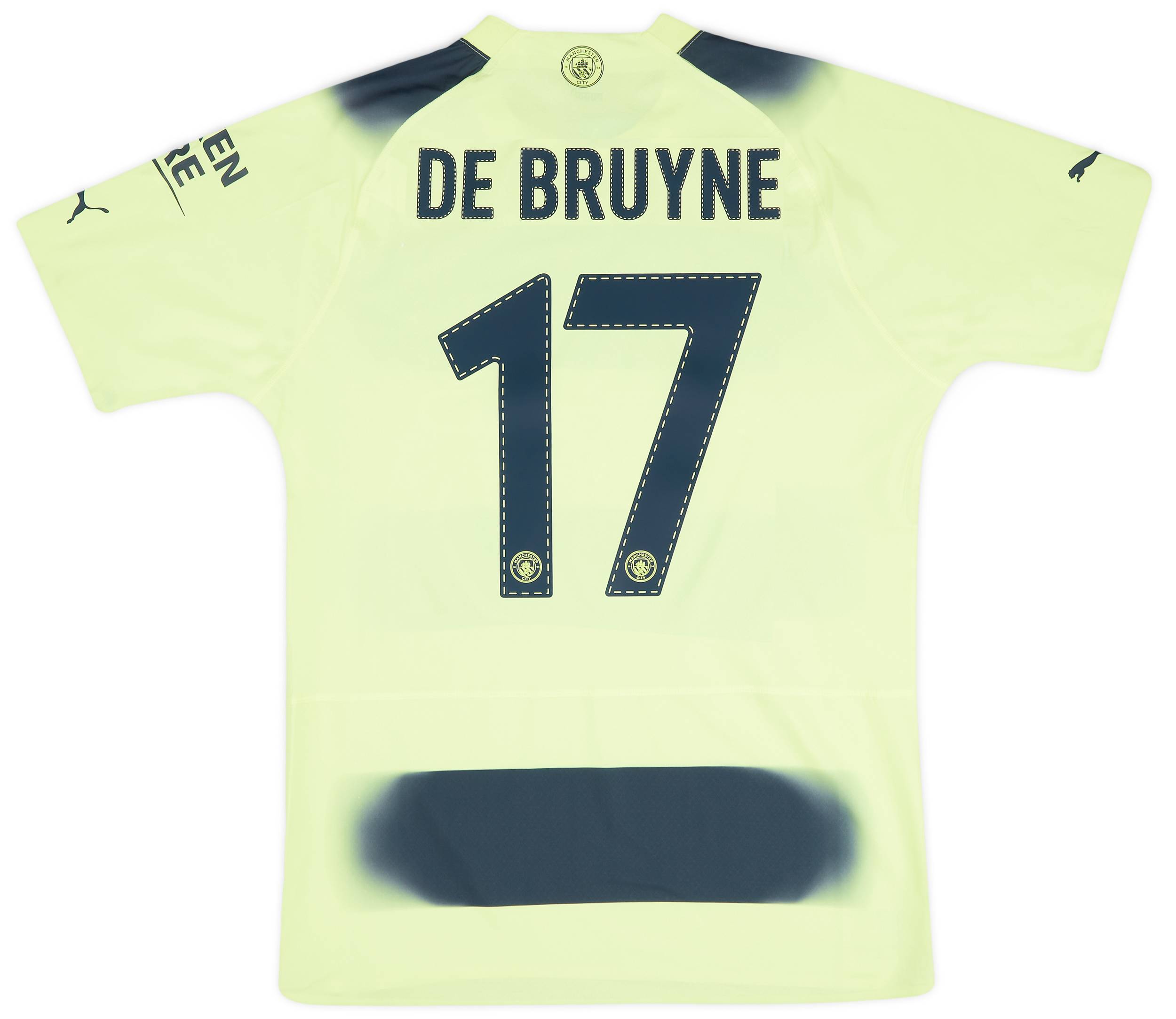 2022-23 Manchester City Player Issue Third European Shirt De Bruyne #17