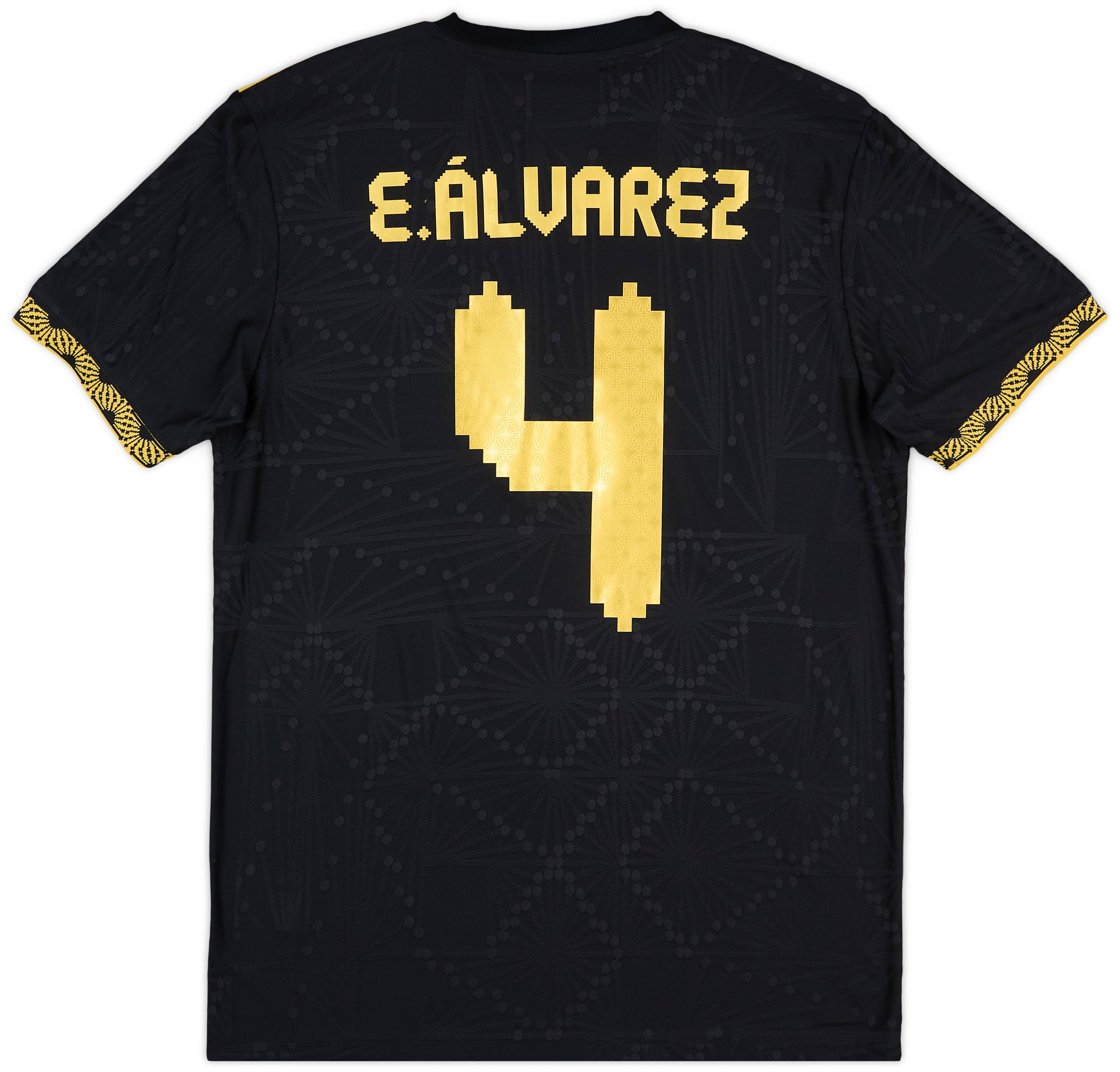 2025 Mexico Authentic Gold Cup Shirt E.Alvarez #4