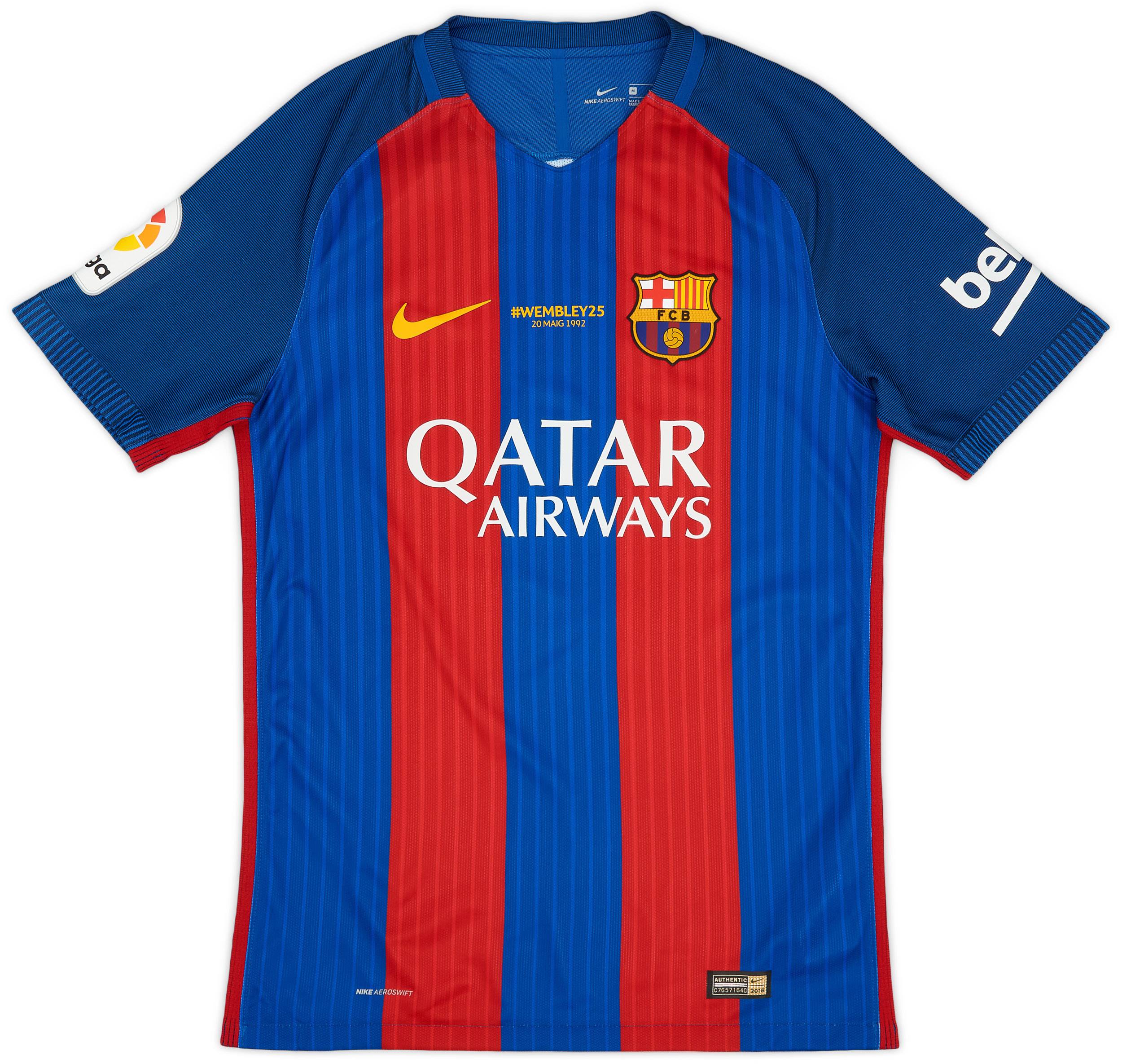 2016-17 Barcelona Authentic Home Shirt - (M)