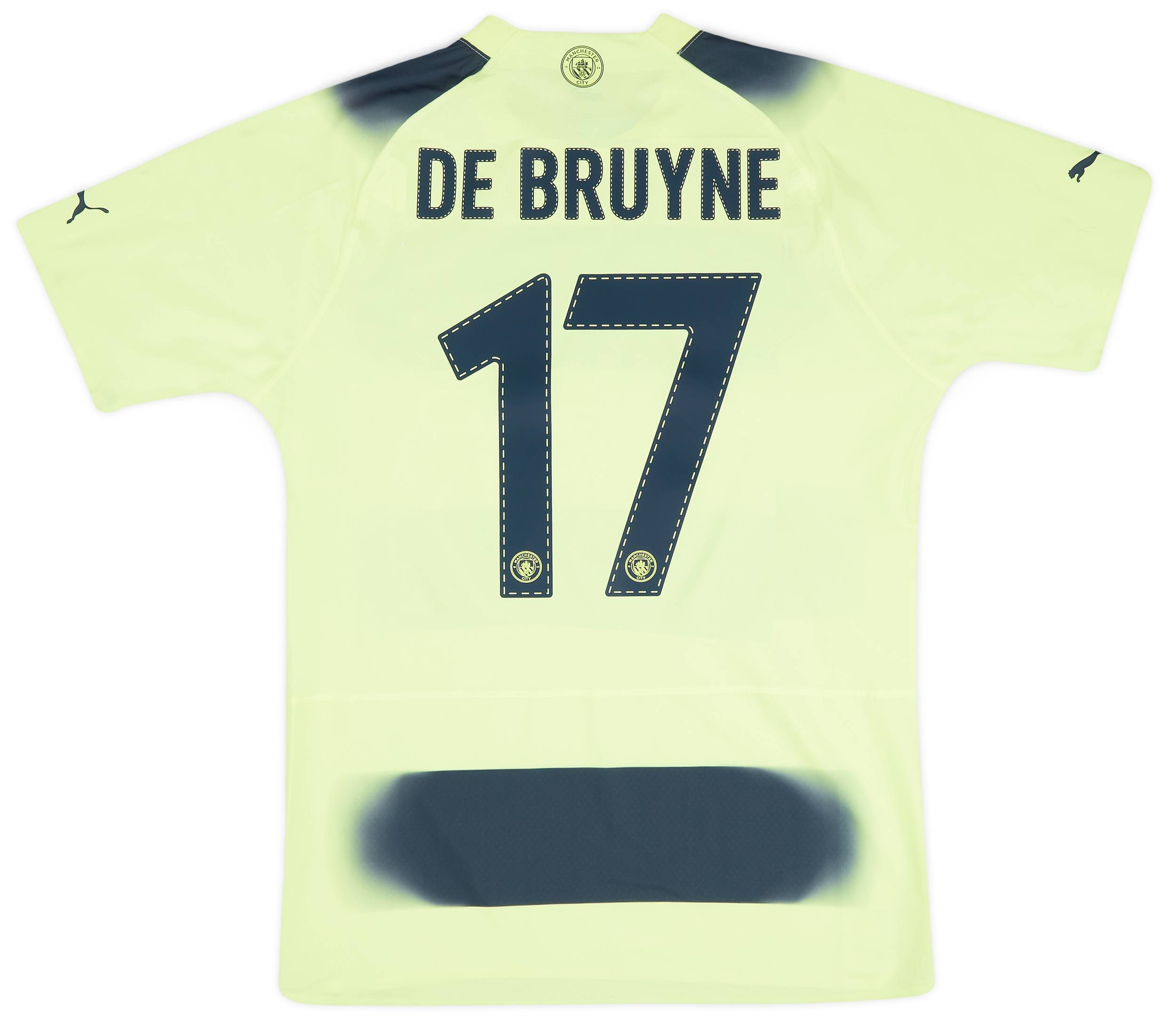 2022-23 Manchester City Player Issue Third European Shirt De Bruyne #17